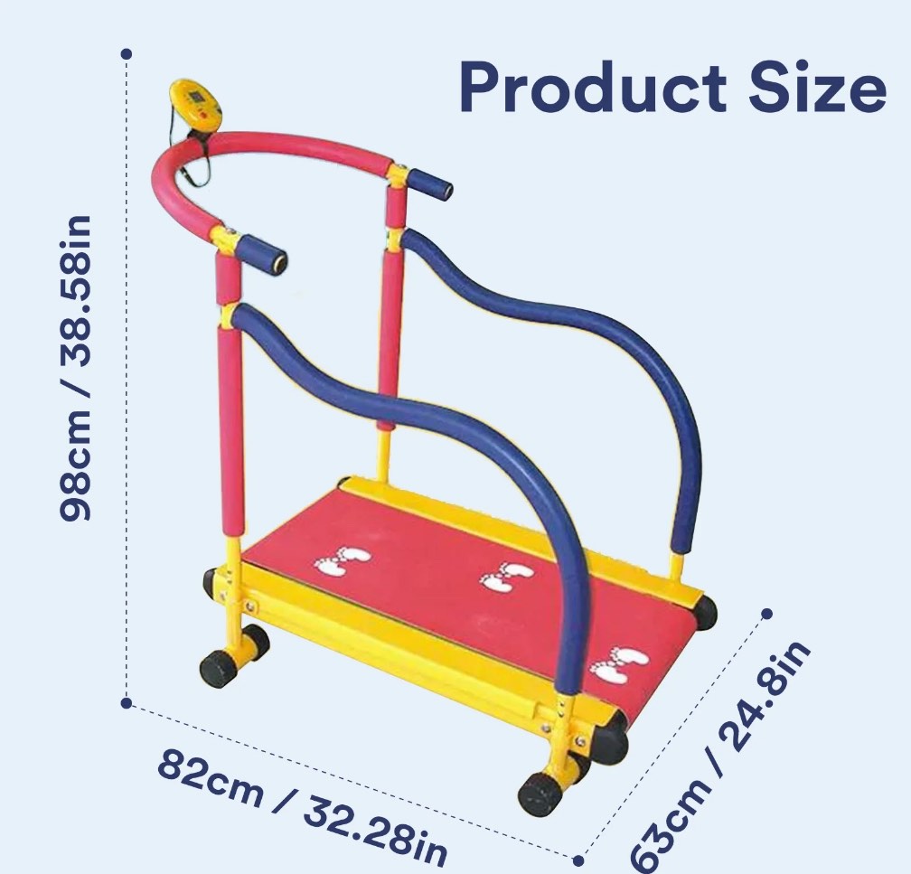 Kids Treadmill Workout Equipment - Indoor Toddler Gym, Toddler Treadmills for Home(Large)