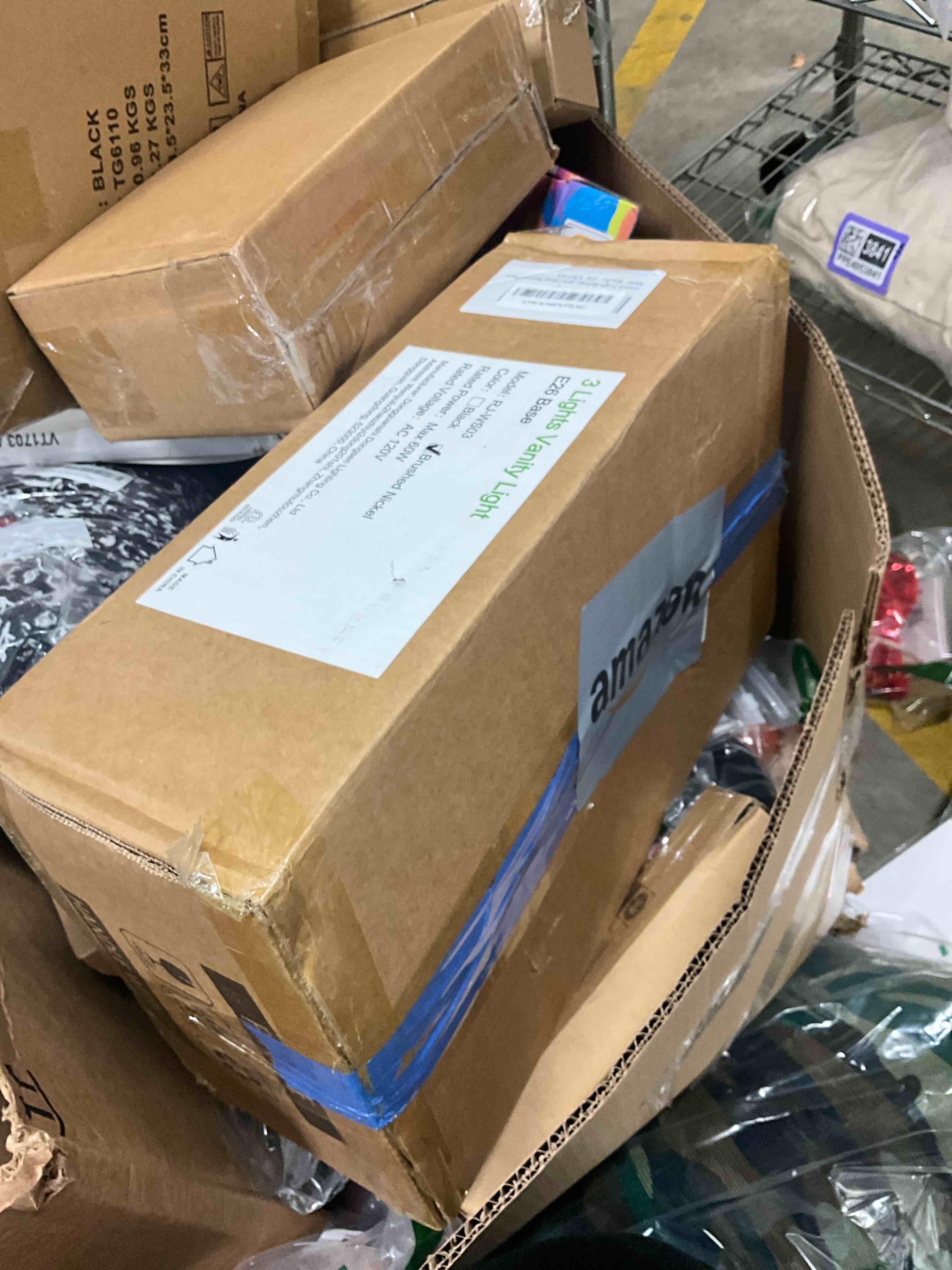 Unicozin 3 Light Bathroom Light Fixtures, Modern Vanity Lights Over Mirror, Brushed Nickel Wall Lamp