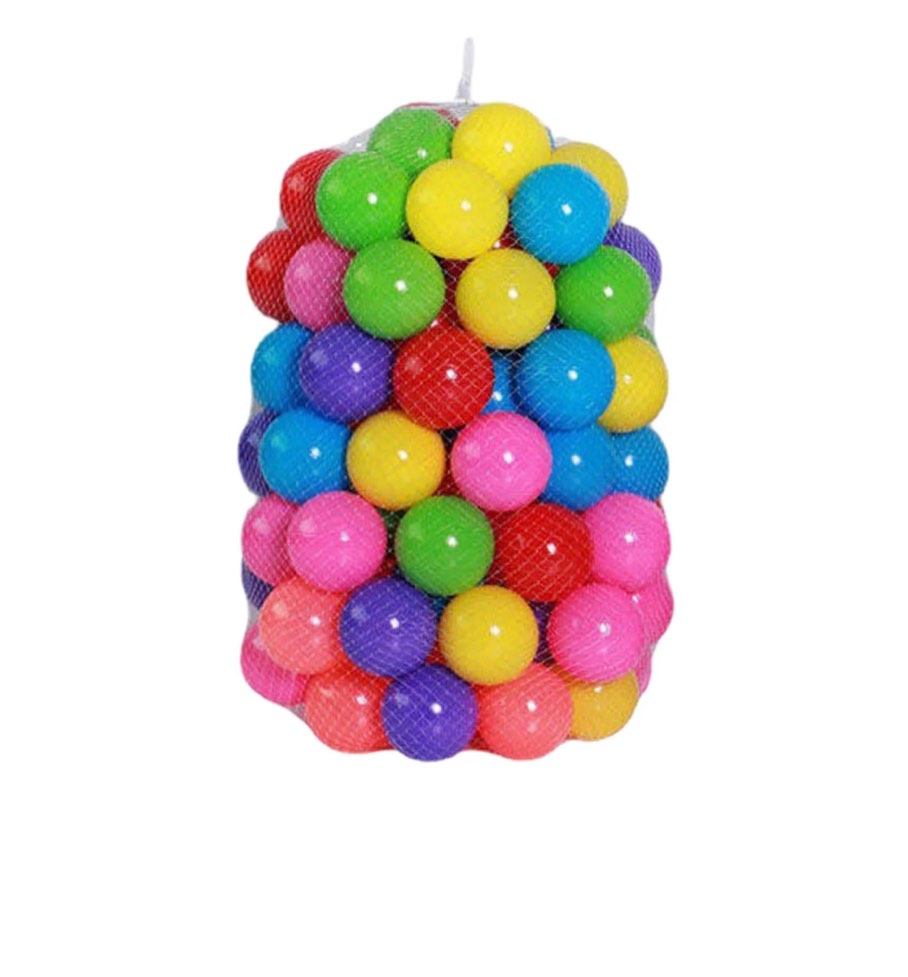 colorful plastic ball pit balls for kids 50 count, bpa-free, crush-proof, safe for indoor and outdoor play