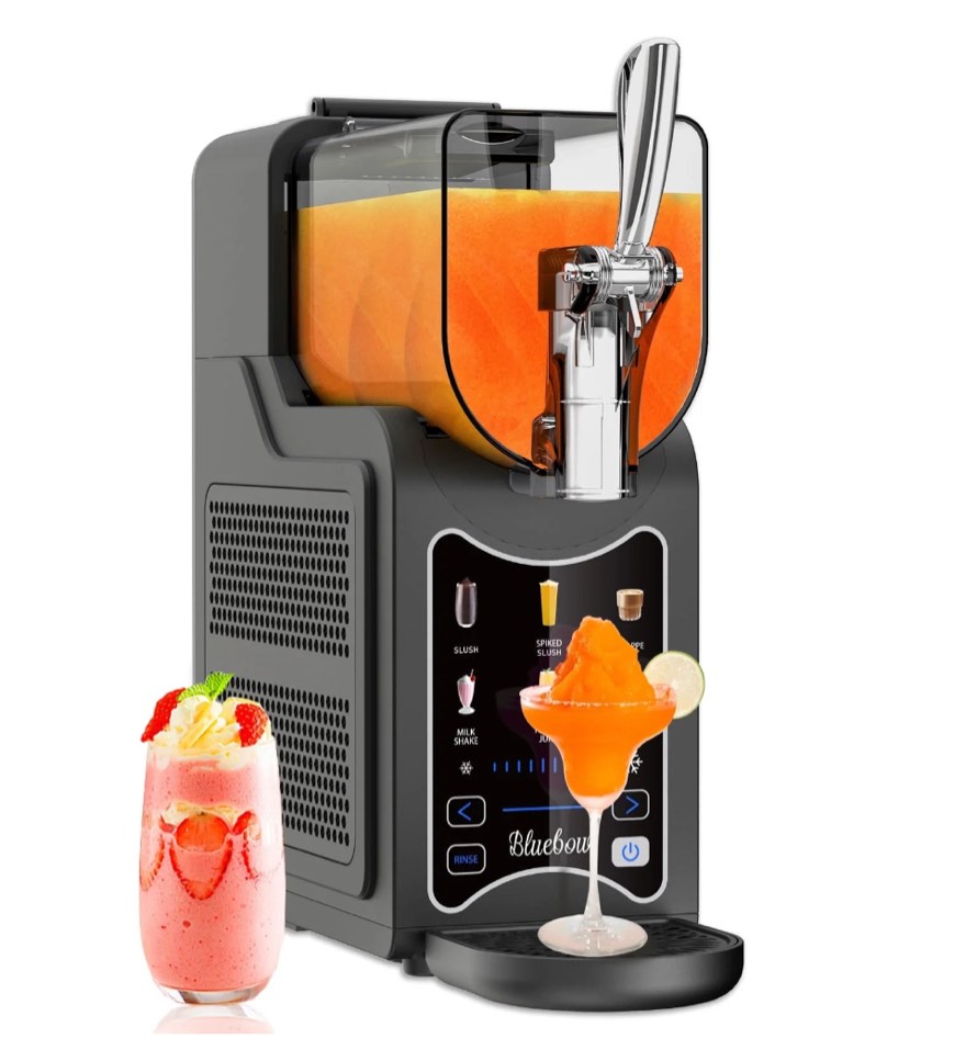 Bluebow Slushie Machine for Home, 88oz Vessel Slush Maker with 6 Presets, No Ice Needed, Frozen Drink Maker for Smoothie, Frappe, Milkshakes and More