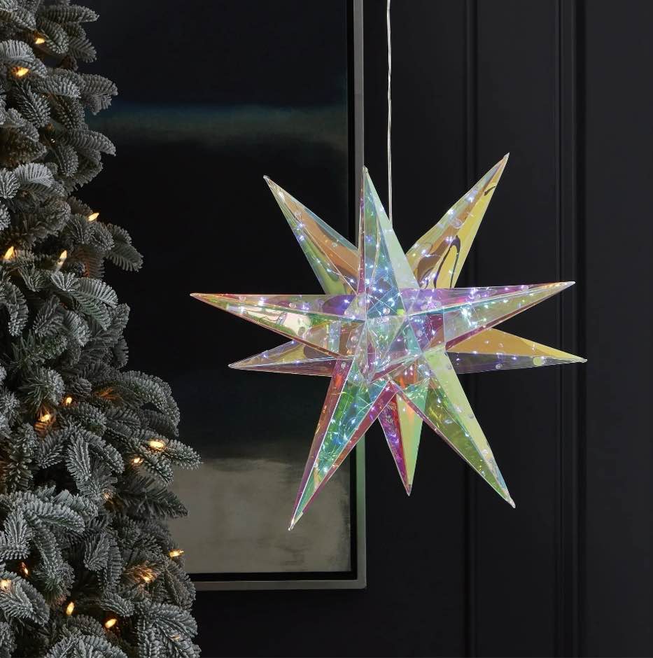 Seasonal LLC Christmas LED Lights - Prismatic Iridescent Christmas Explosion Star 16