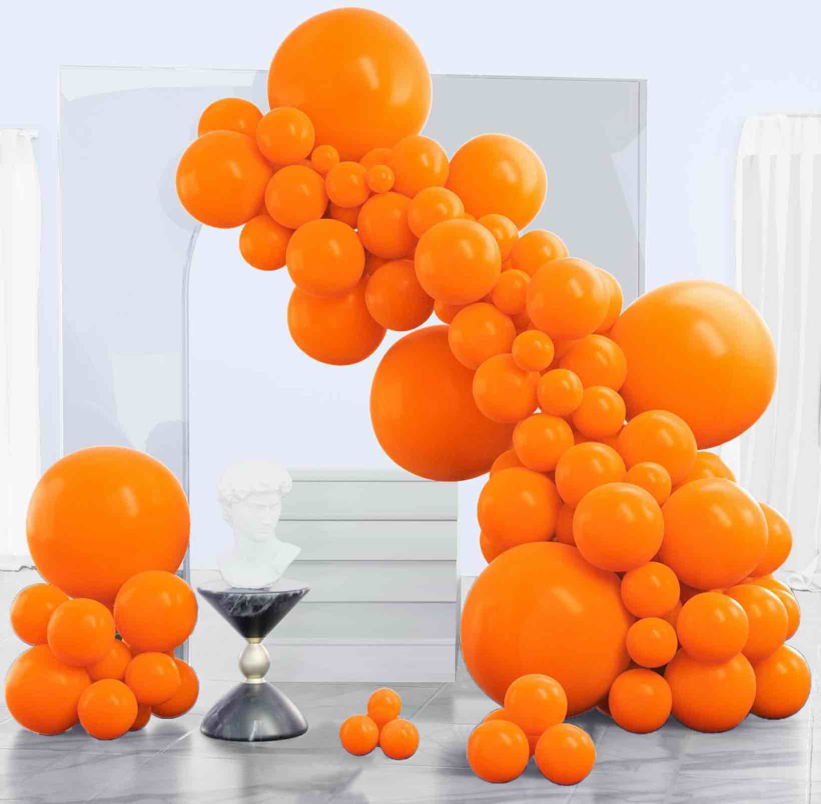 Condition photo showing Good Condition for PartyWoo Dark Blue Balloons, 125 pcs Blue Balloons Different Sizes Pack of 36 Inch 18 Inch 12 Inch 10 Inch 5 Inch for Balloon Garland as Birthday Decorations, Party Decorations, Wedding Decorations Blue-Orange
