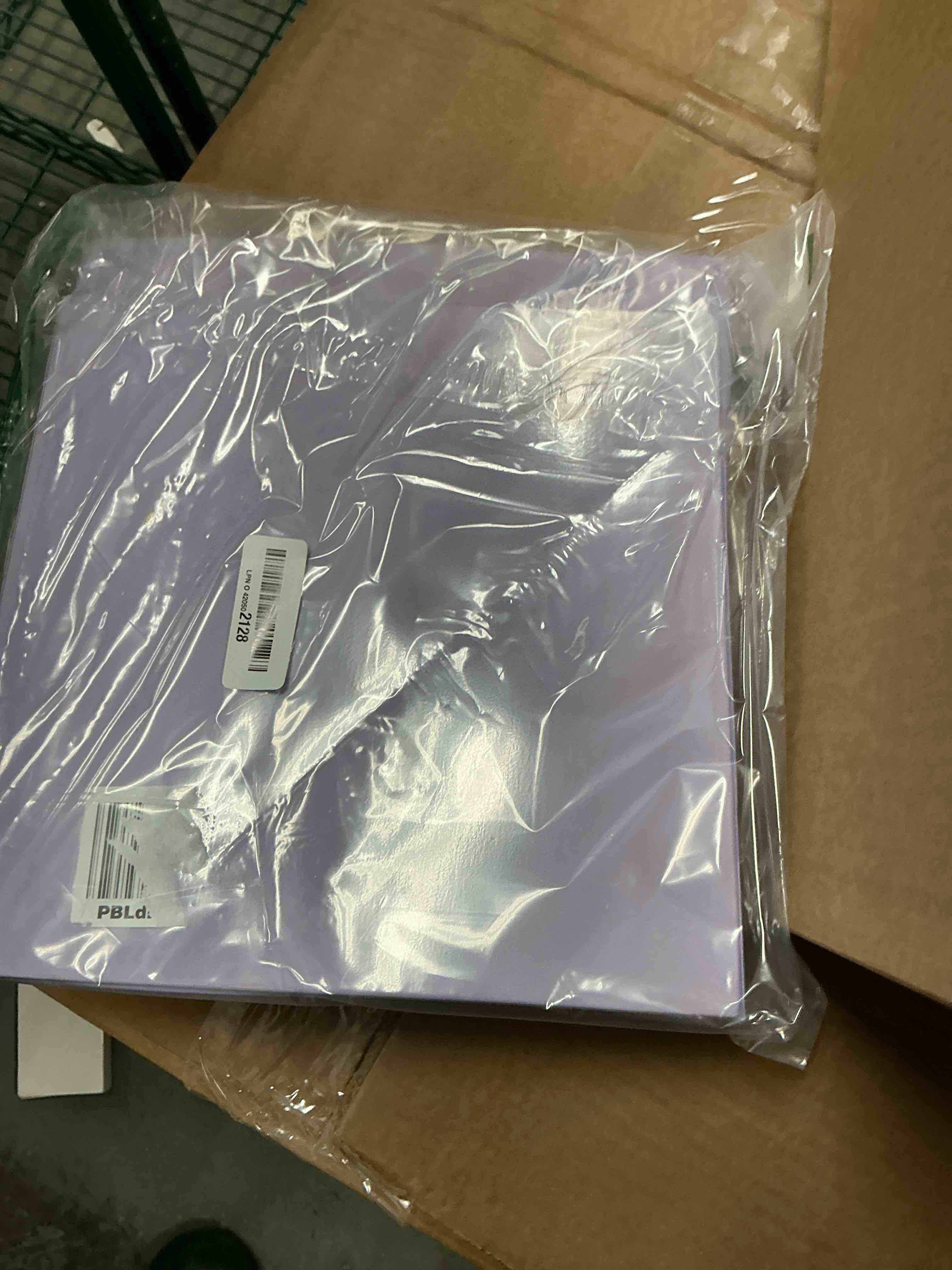 Condition photo showing Good Condition for Enday 2 Inch Binder, Purple - 2 Inch 3 Ring Binder, D-Ring Pastel with Clear View Cover for Letter Size 8.5 x 11'' Paper & 2 Inside Pockets, Ideal for School Supplies, Office, and Home Purple 2-Inch