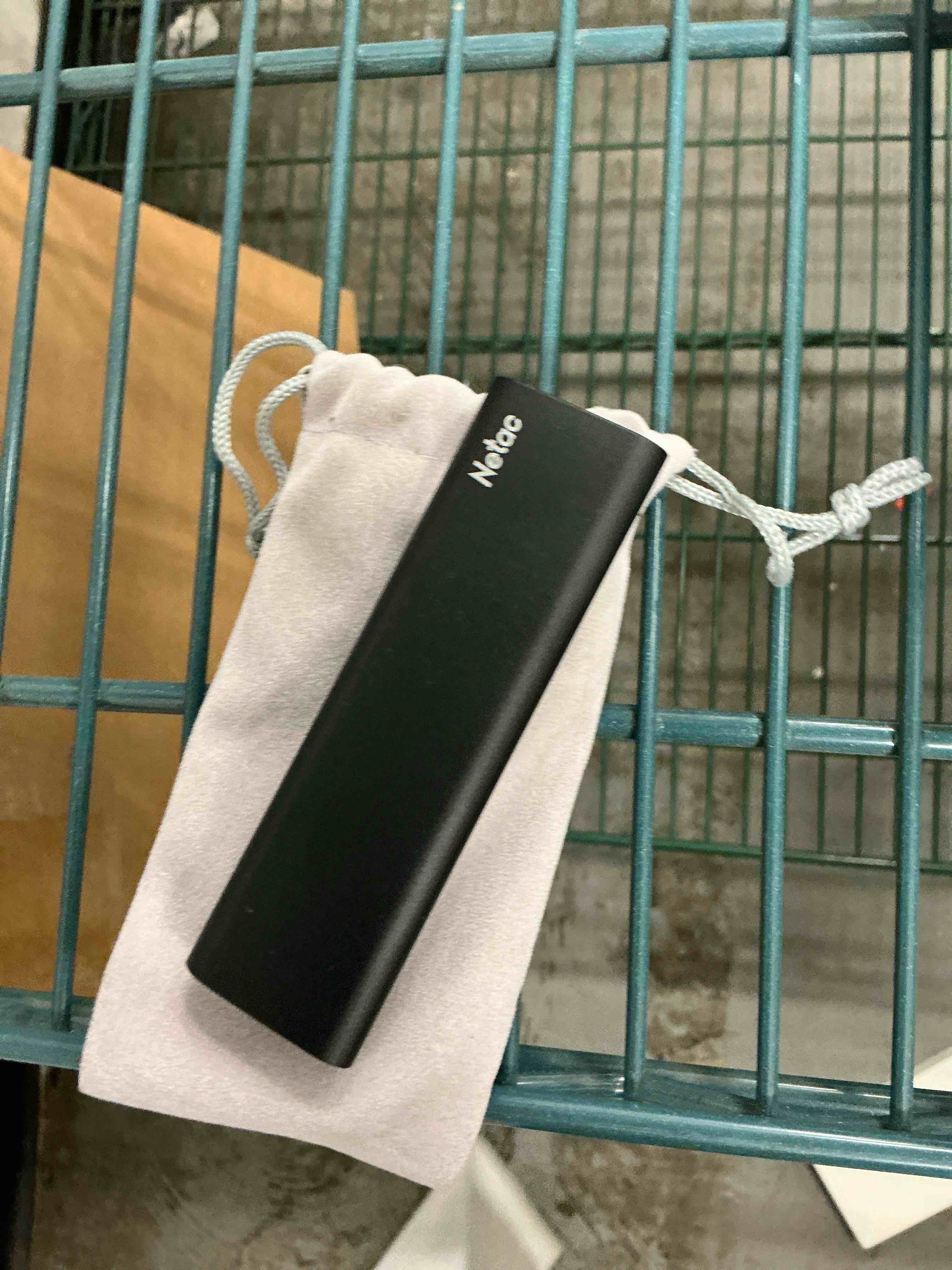 Condition photo showing Good Condition for Netac 2TB Portable SSD USB 3.2 Gen 2 (10 Gbps, Type-C) External Solid State Drive Backup Slim Portable Drive for File Storage/Business Travel Essential, Rapid Read & Write Low Noise, Zslim