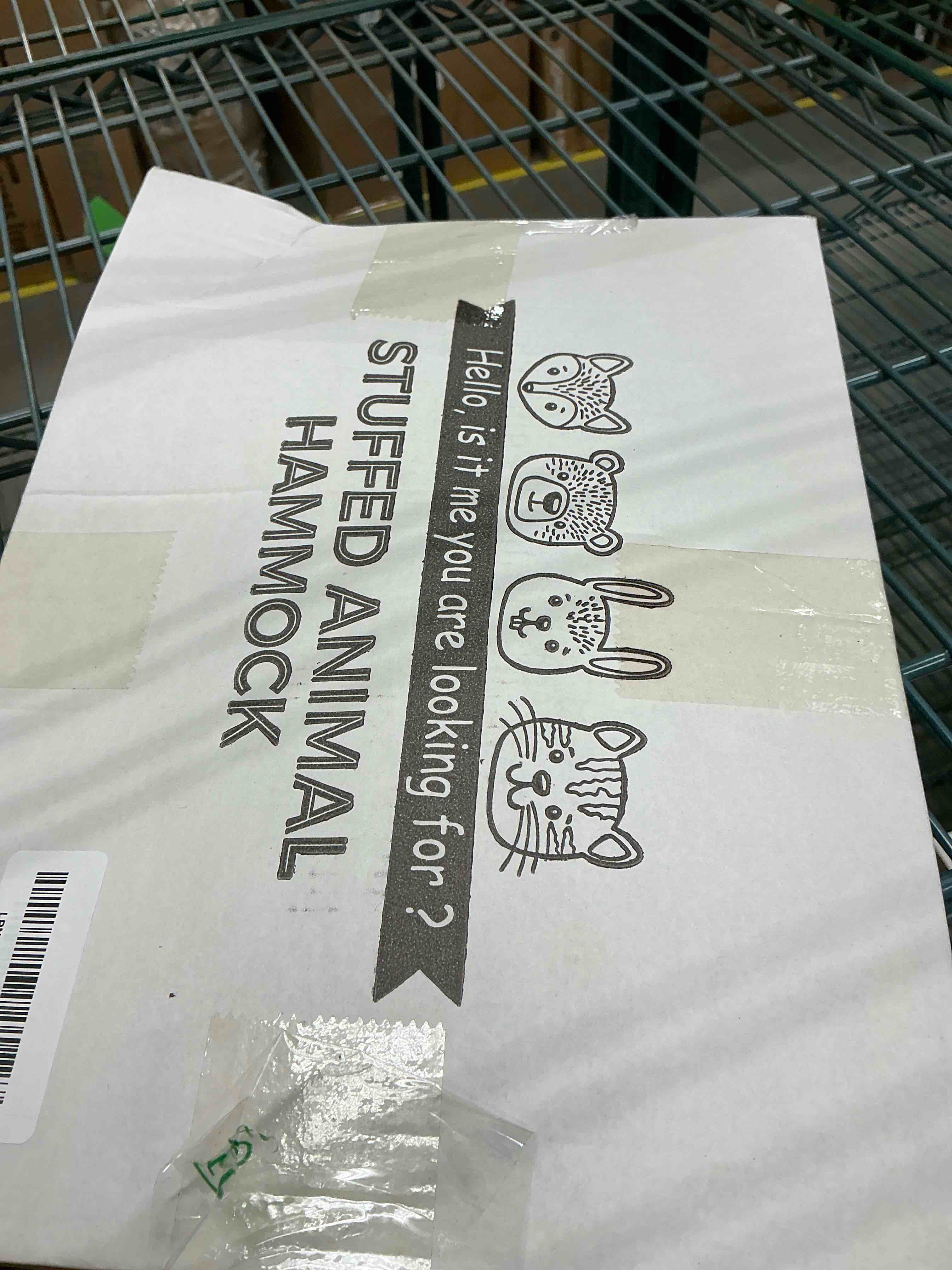 Condition photo showing Good Condition for Stuffed Animal Storage Hammock or Net Corner - Large Toy Hammock Net for Stuffed Animals Room Decor - Cute Stuff Animal Organizer Plush Holder - Kids Baby Nursery Essentials Wall Bedroom Home Decor Large Beige