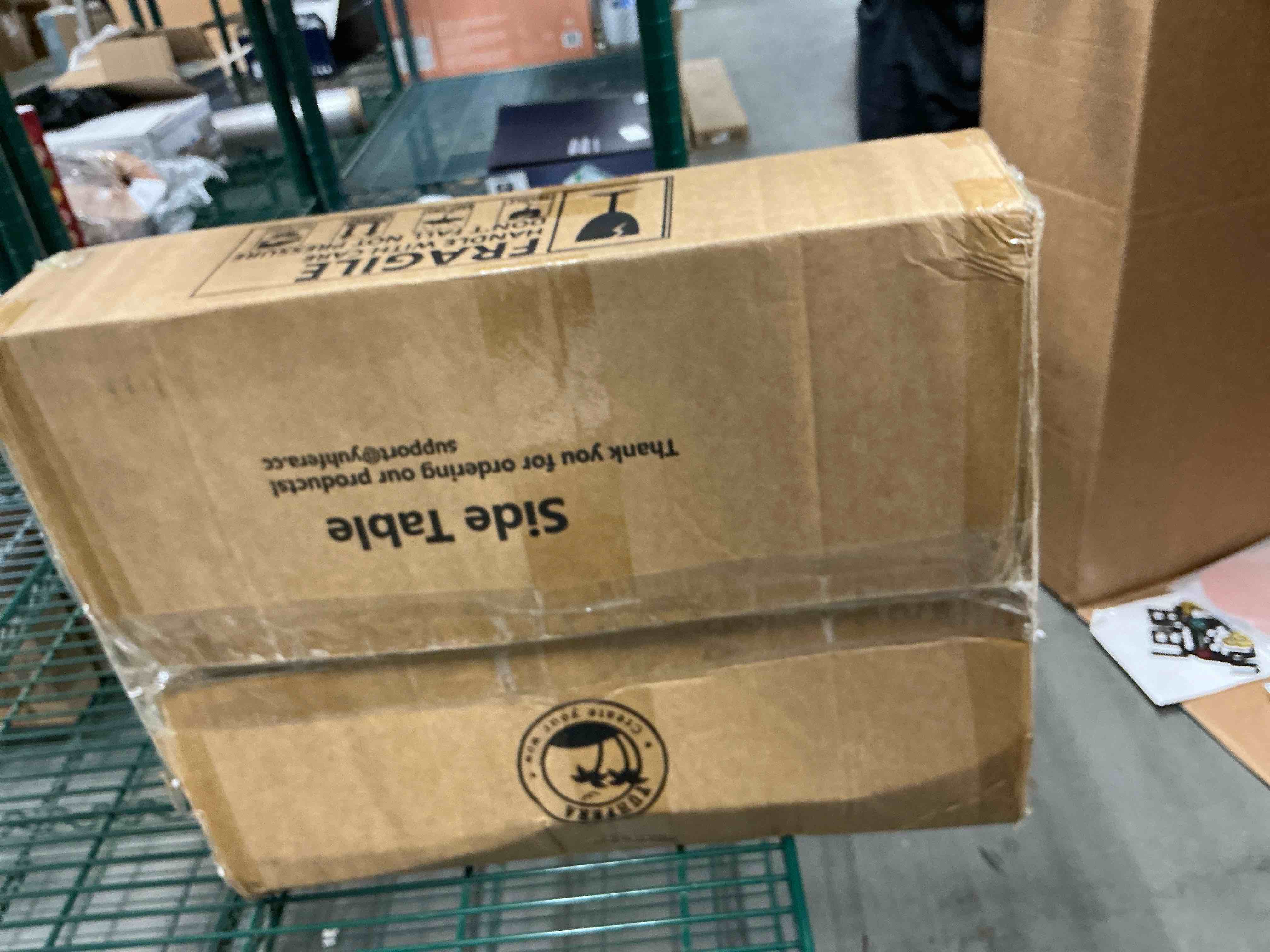 Condition photo showing New/Like New for Sofa Armrest Tray Table for Couch - 360° Swivel Height Adjustable End for Small Spaces, Snack Side Table for Bed or Chair with Phone & Tablet Slot (Oak,Angle Adjustable) Angle Tilt Fair 1