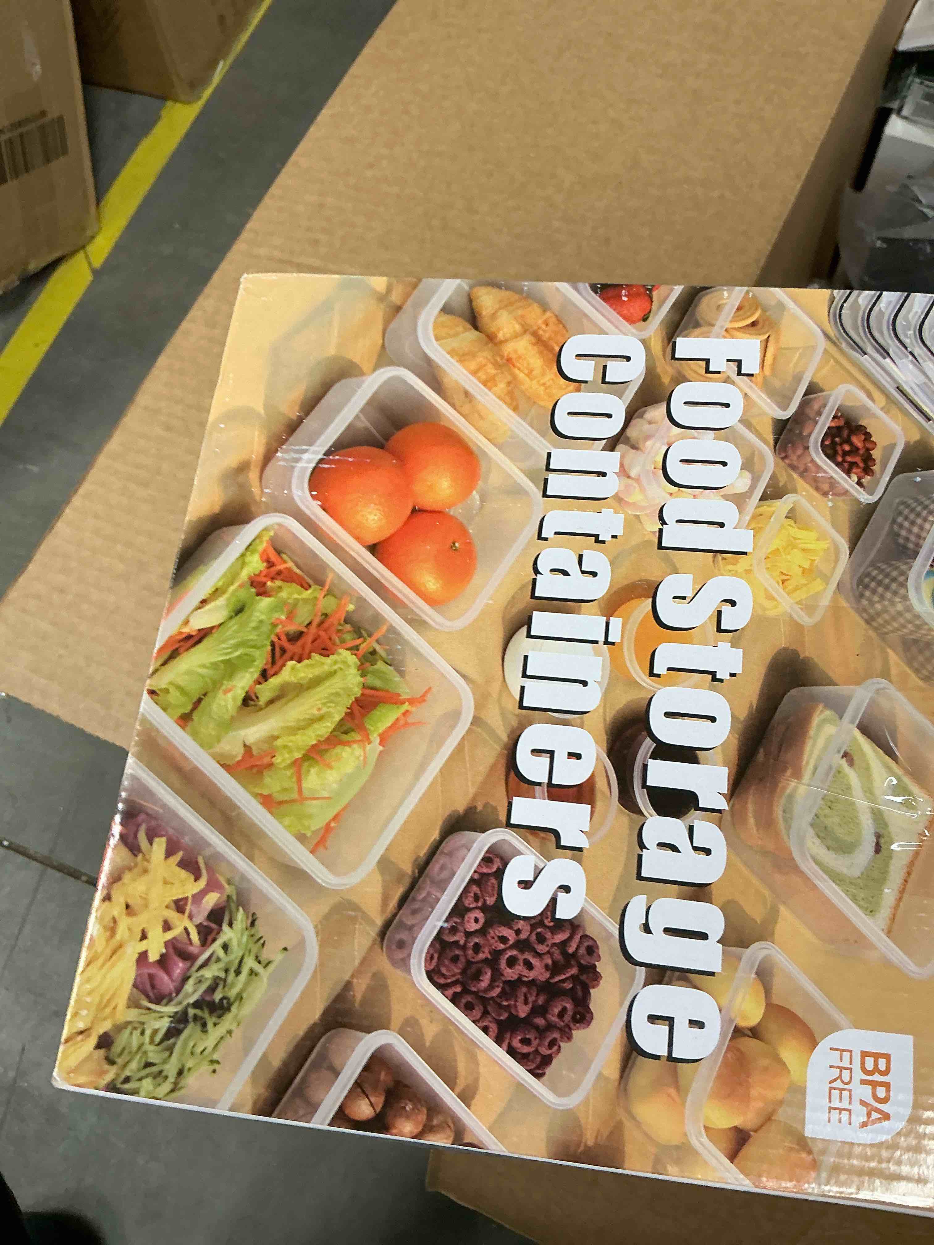 Condition photo showing Good Condition for 40 PCS Food Storage Containers with Lids Airtight (20 Containers & 20 Lids), Plastic Storage Meal Prep Container-Stackable 100% Leakproof & Microwave Organization and Storage Sets, Lunch Containers Transparent-20