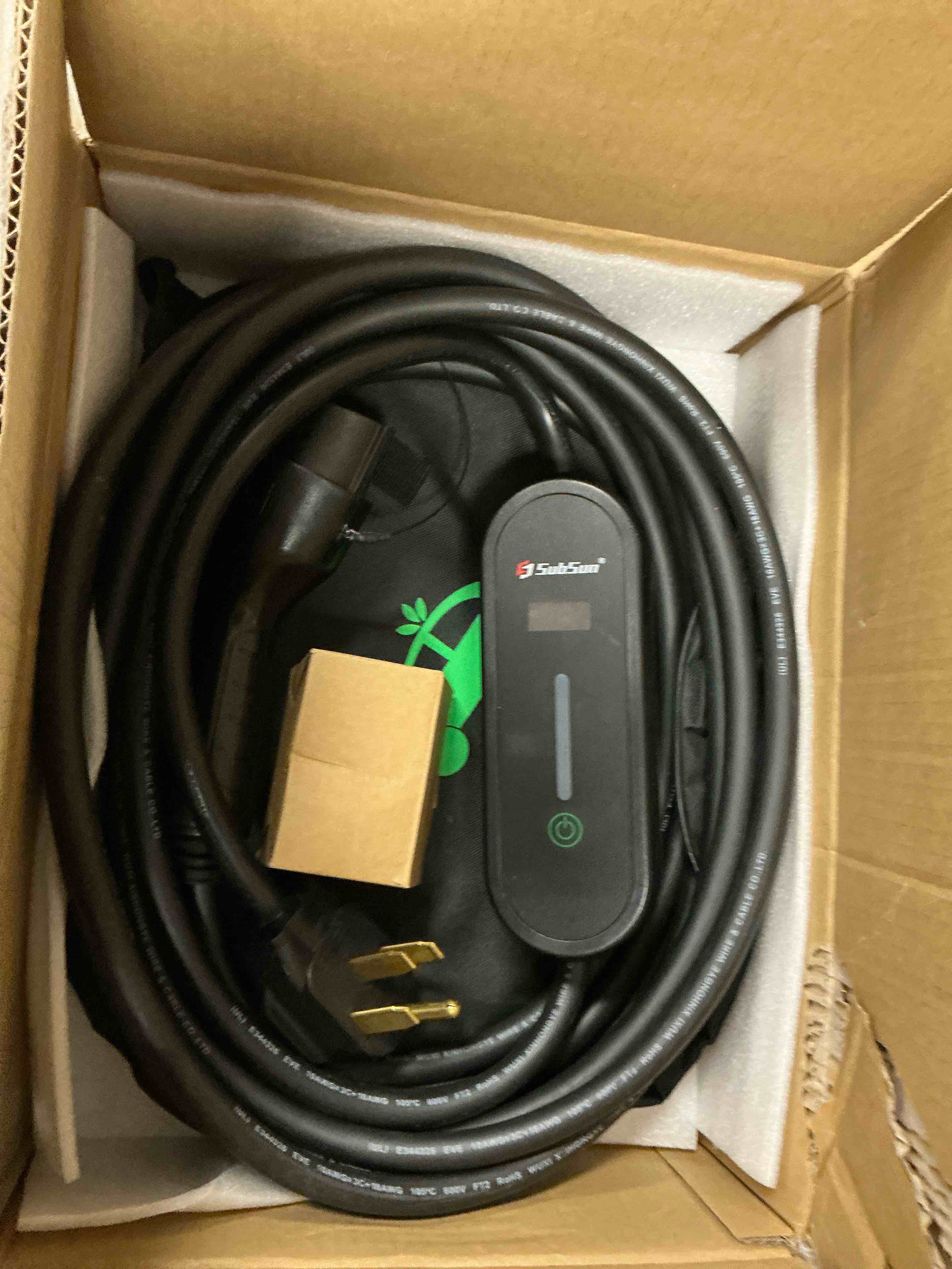 Condition photo showing Good Condition for SubSun Adjustable Current, Portable Electric Vehicle Charger with NEMA Plug, Adjustable Current/Delay Charging for SEA J1772 EVs (32A EV Charger, 32A-Level 2(for Tesla & SEA J1772 EVs)) 32A-level 2(for Tesla & SEA J1772 EVs) 32A EV Charger