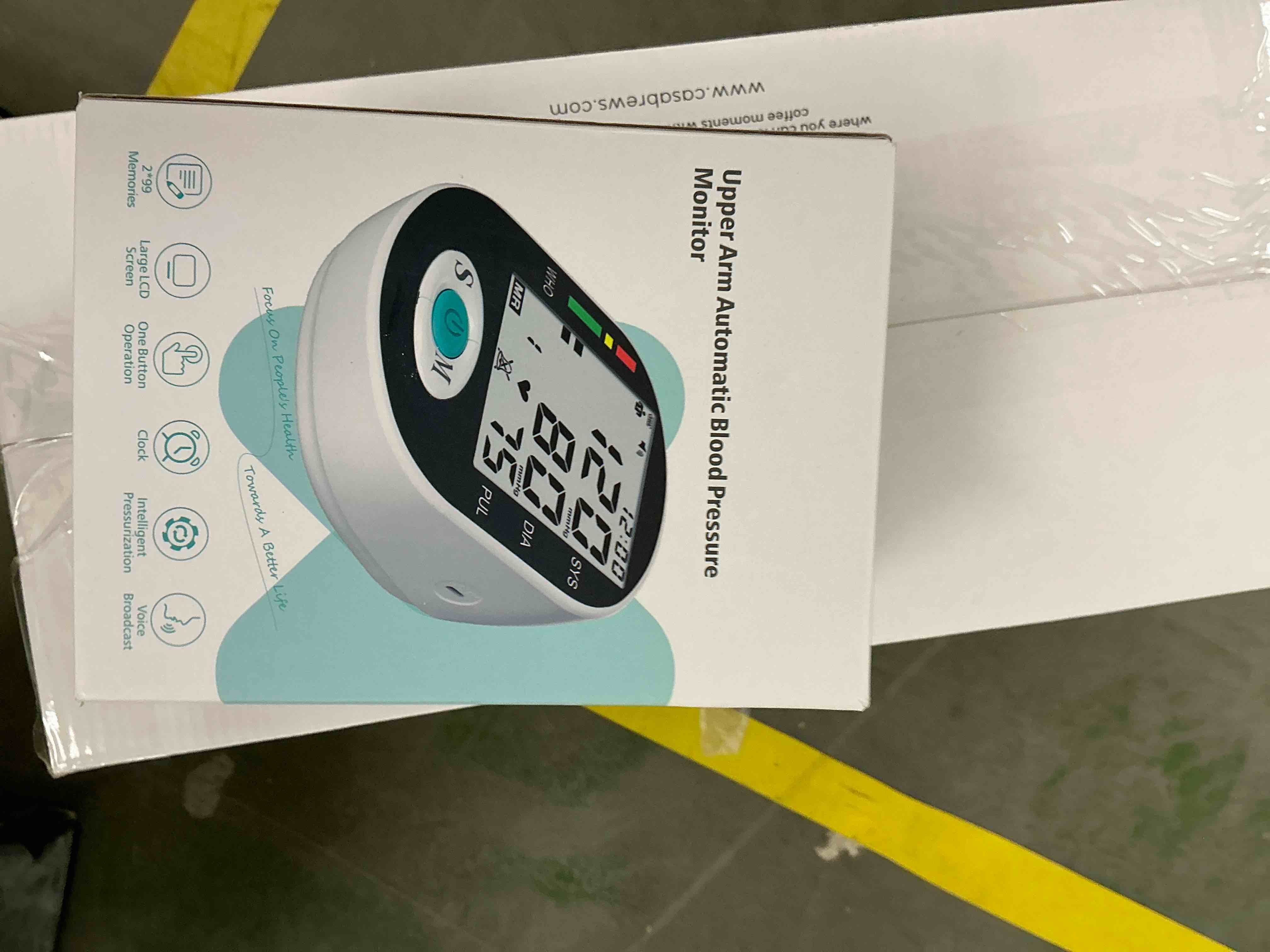 Condition photo showing Good Condition for Blood Pressure Monitors, Bp Monitor - Blood Pressure Machine Large Cuff Blood Pressure Monitor Upper Arm Cuff 8.7''-17.3'', Large Screen, 2 Users Total 198 Memories Black+white