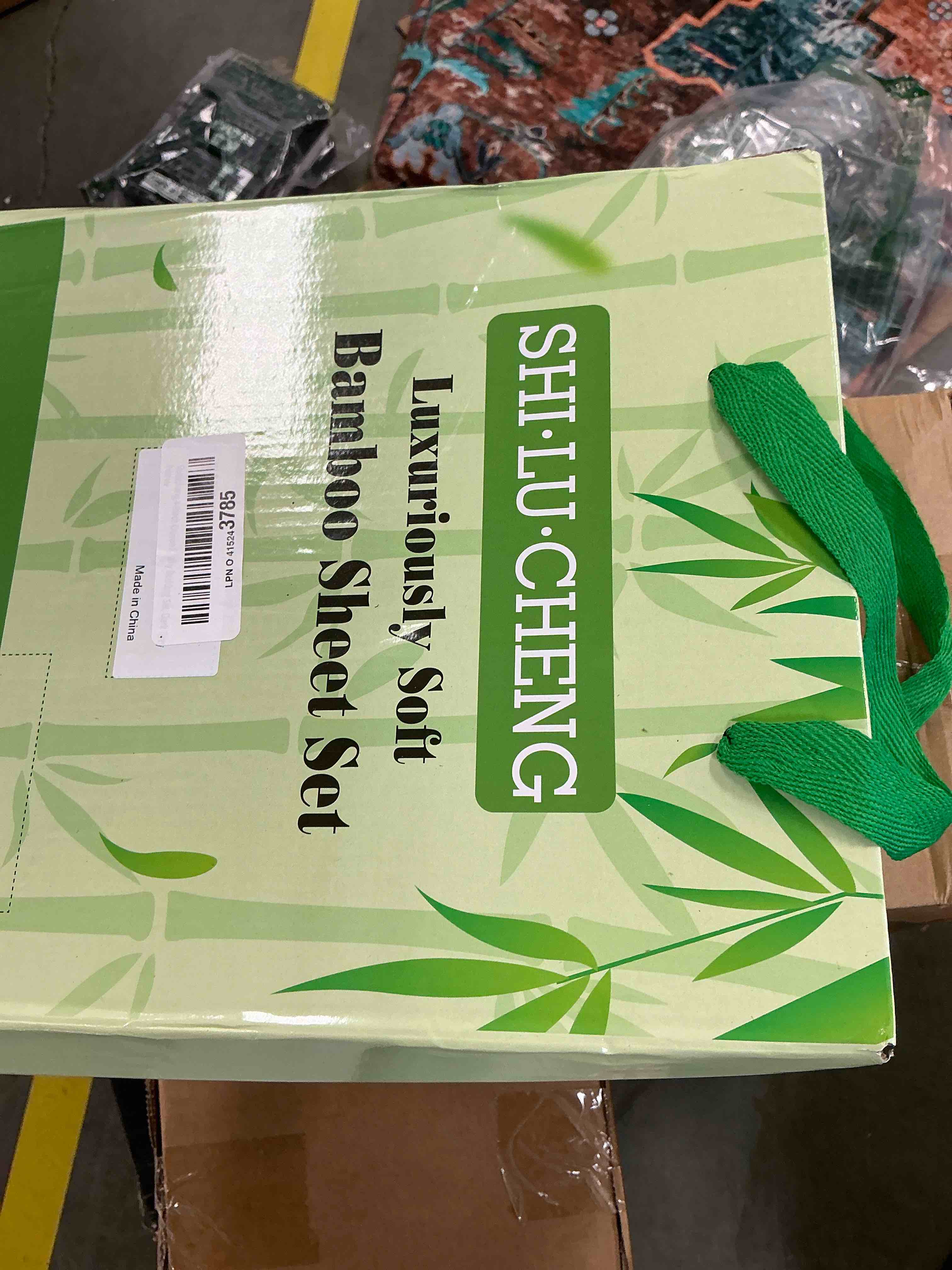 Condition photo showing New/Like New for Shilucheng 4 Piece Queen Sheet Sets, Cooling Sheets, Blend Rayon Derived from Bamboo, Deep Pocket Up to 16", Breathable & Soft Bed Sheets, Hotel Silky Bedding Set, Dark Grey 01 - Dark Grey Queen (4 Piece Set)