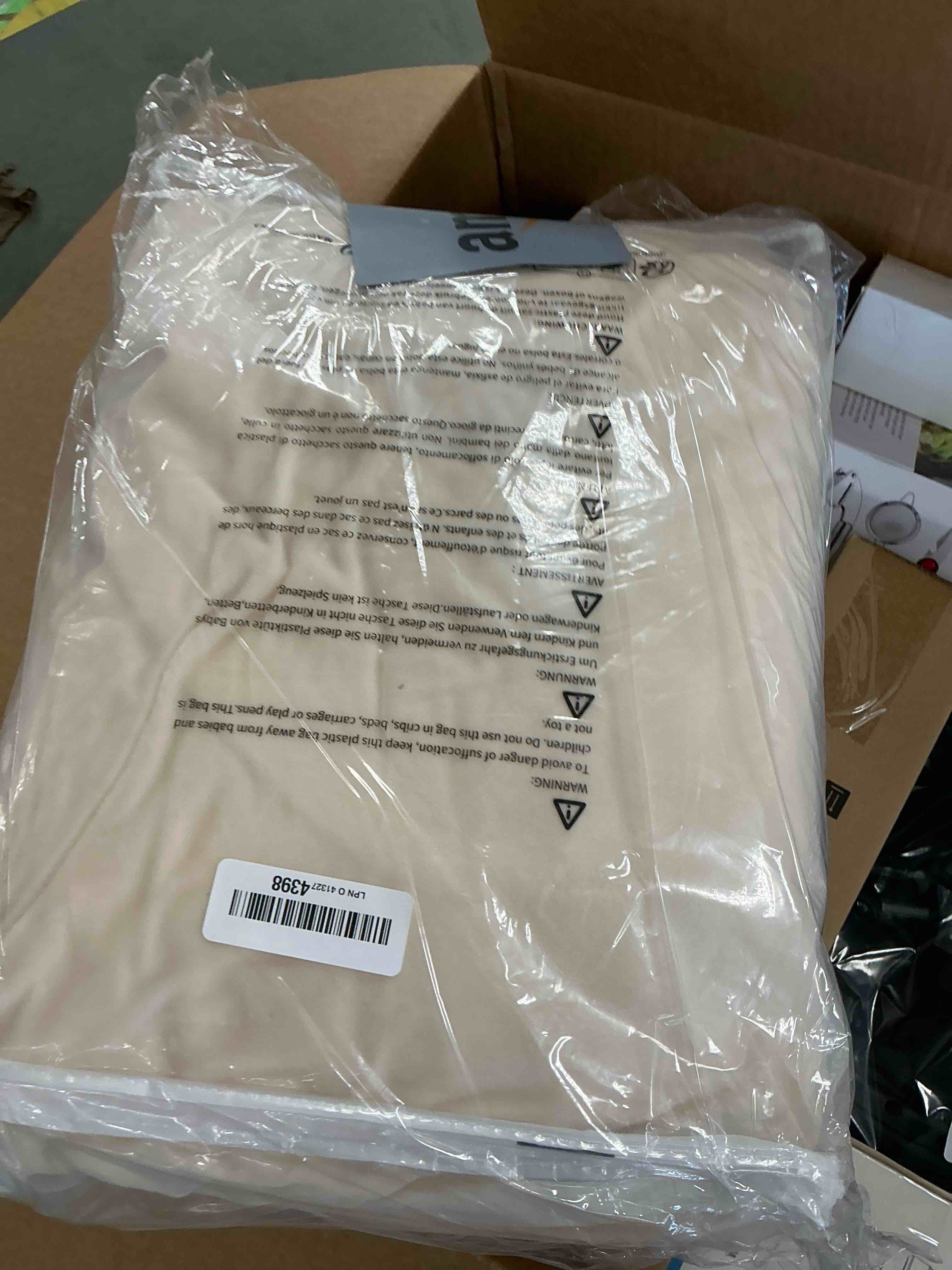 Condition photo showing Good Condition for H.VERSAILTEX High Stretch Sofa Slipcover 4 Piece Cover Velvet Furniture Protector Form Fit Thick Velvet Extra Large Sofa Cover for 3 Cushion Couch Width Up to 97 Inch (Large Sofa, Cream) 3 Cushion Large Sofa Cream