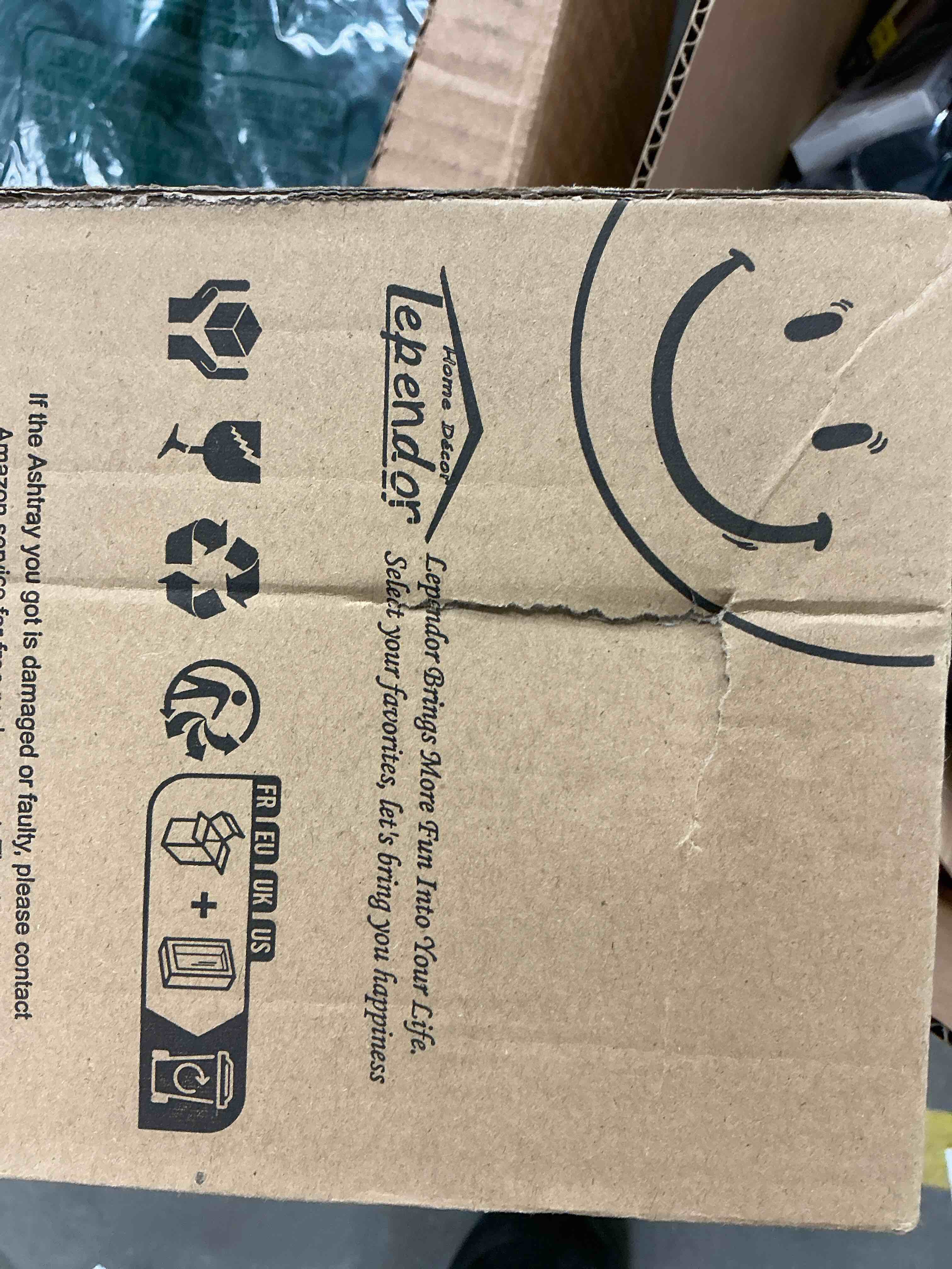 Condition photo showing New/Like New for Lependor Ceramic Ashtray with Lids, Windproof, Cigarette Ashtray for Indoor or Outdoor Use?Ash Holder for Smokers,Desktop Smoking Ash Tray for Home Office Decoration - Blue