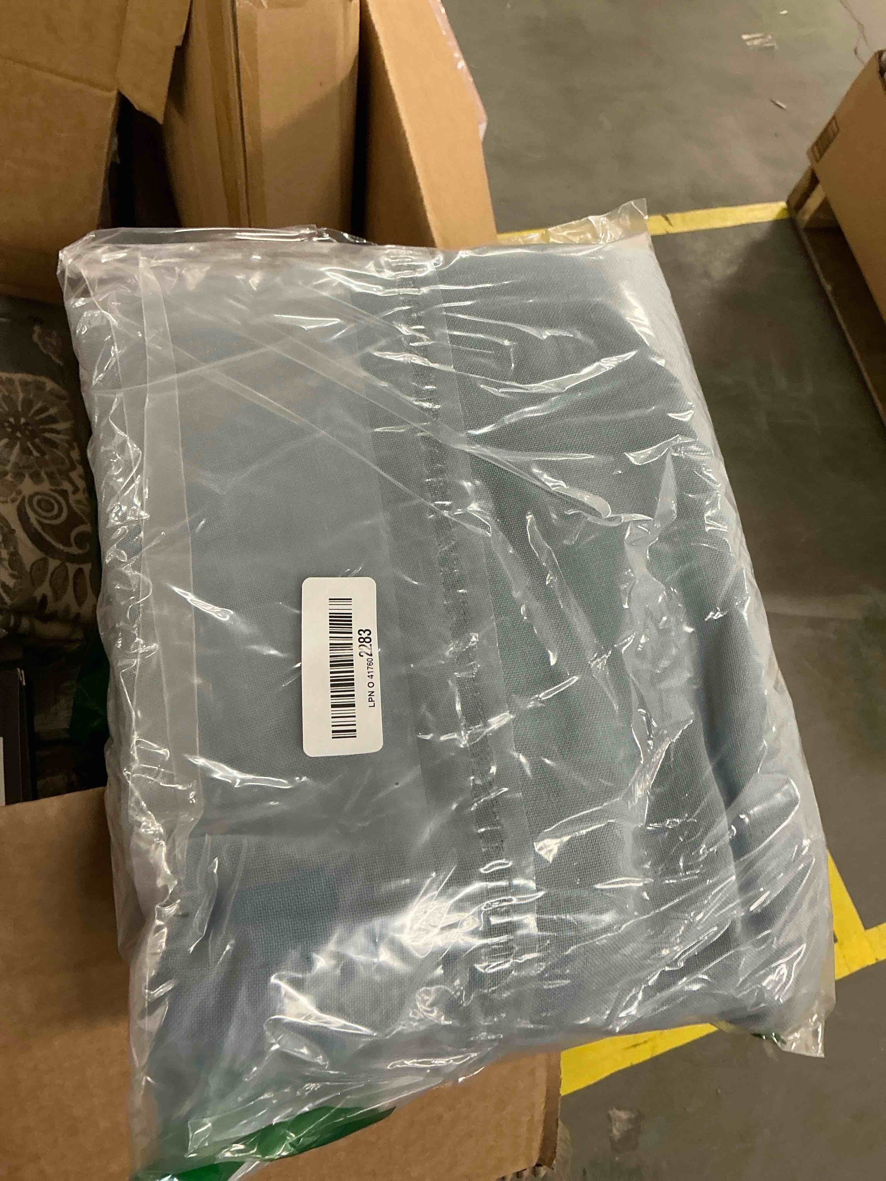 Condition photo showing Good Condition for H.VERSAILTEX Natural Linen Curtains 84 inches Long for Living Room 2 Panels Back Tab Loop Pocket Linen Textured Light Filtering Neutral Country Rustic Farmhouse Boho Curtain for Bedroom, Stone Blue