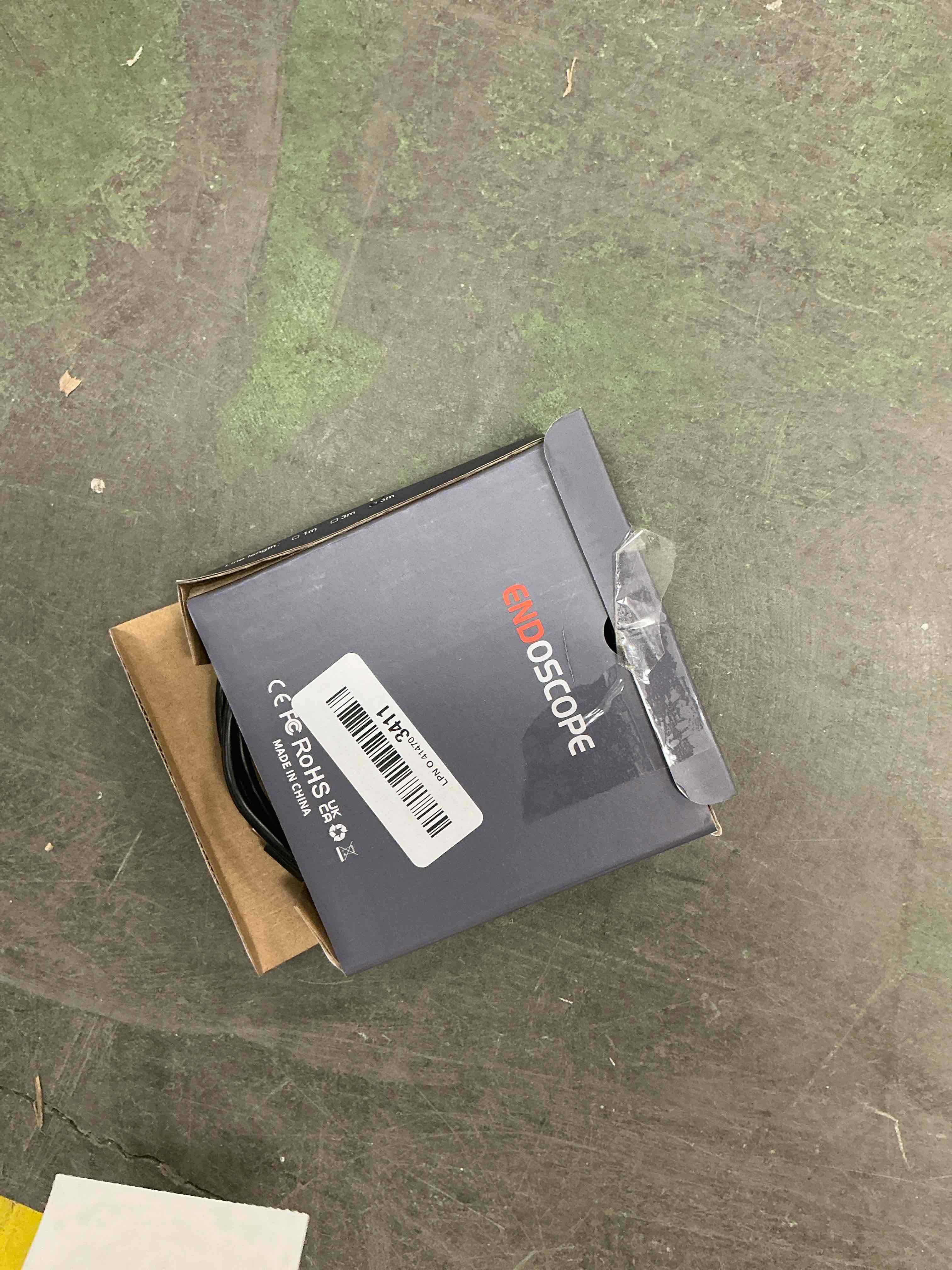 Condition photo showing New/Like New for 16.4ft Endoscope Camera with Light for iPhone and Android, 1920P HD IP67 Waterproof Borescope with 8 Adjustable LED Lights, Semi-Rigid Snake Camera, 7.9mm Black