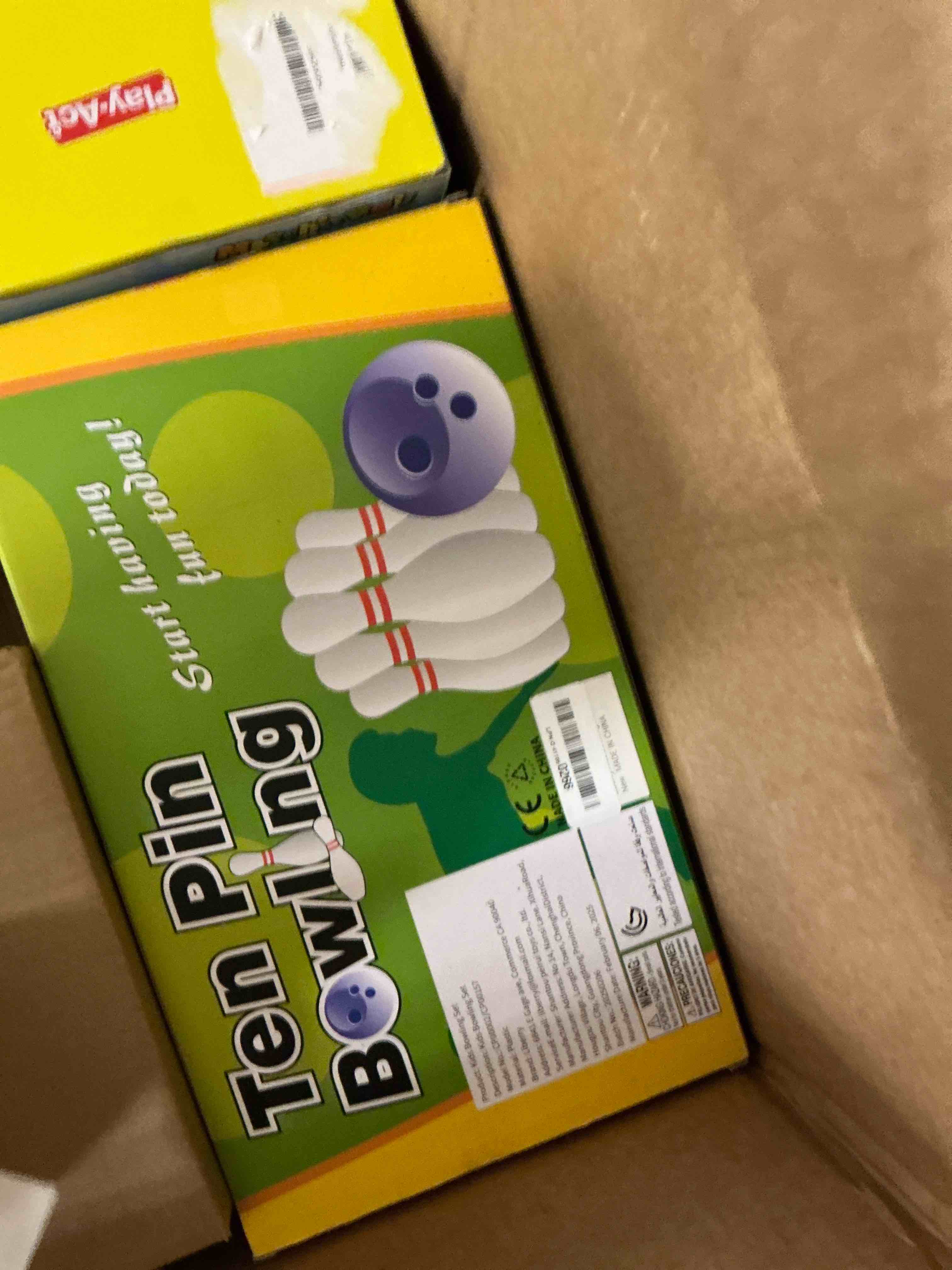 Condition photo showing Good Condition for Liberry Kids Bowling Set, 10 Plastic Toy Bowling Pins & 2 Balls, Toddler Indoor Outdoor Sports Games, Educational Birthday Gifts for Boys Girls Ages 2 3 4 5 (Multicolor)