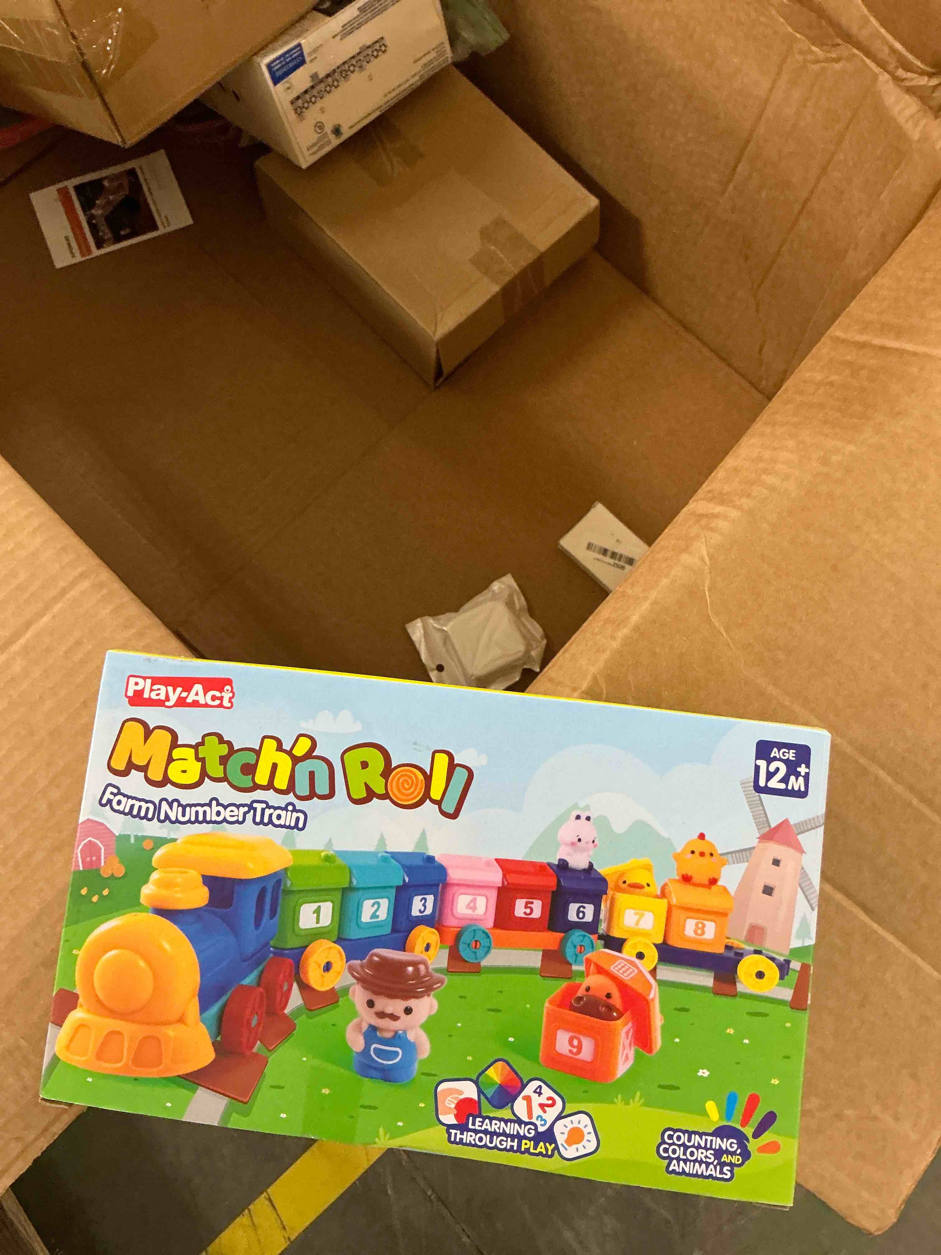Condition photo showing Good Condition for Learning Toy for Toddlers 1 2 3 Years Old, Counting, Matching & Sorting Montessori Learning Farm Train Including 9 Farm Animals and 1 Farmer, Easter Christmas Birthday Gift for Baby Boys Girls