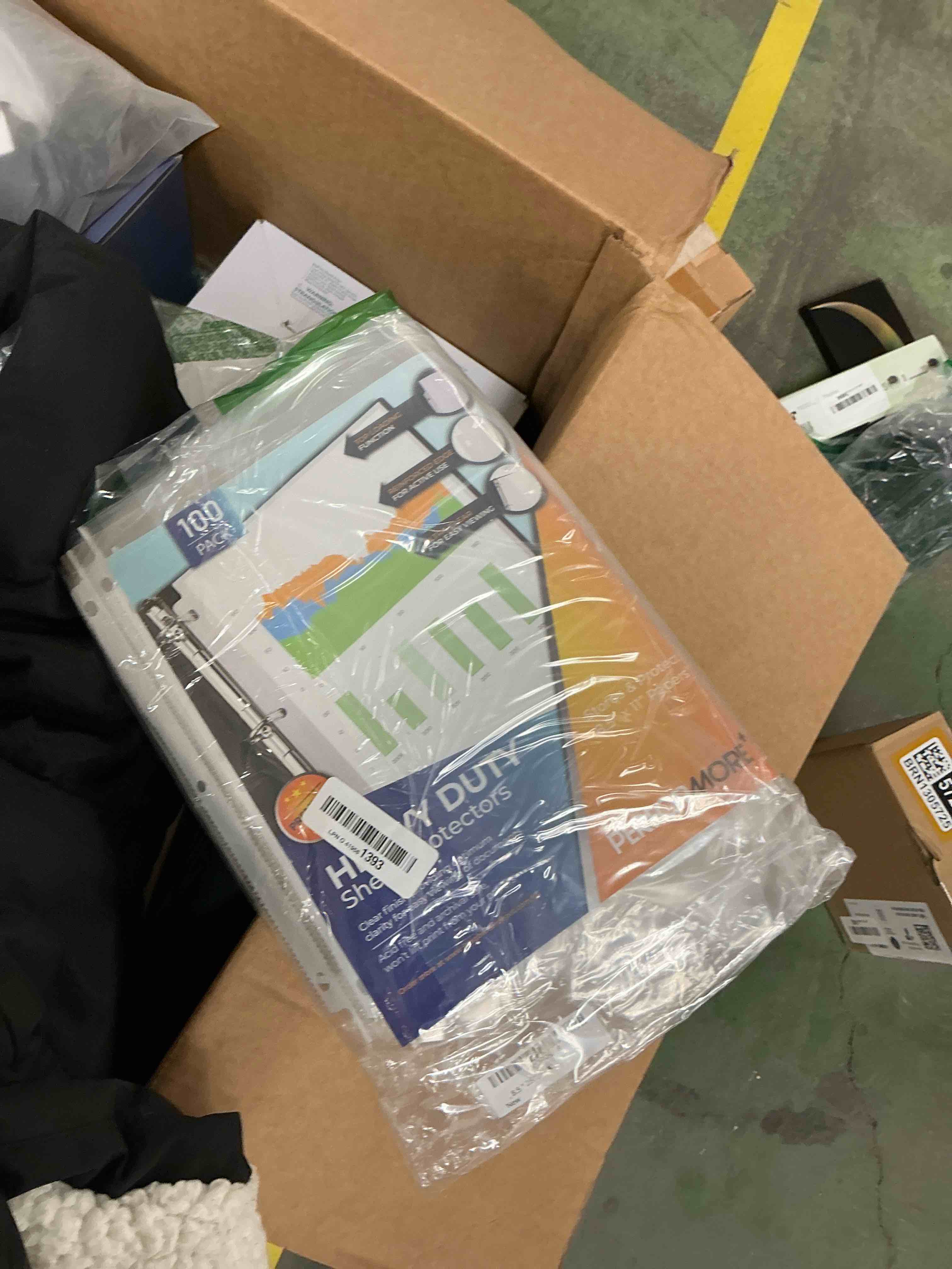 Condition photo showing Good Condition for Office Werks 100 Sheet Protectors, Heavy Duty 8.5 X 11 Inch Clear Page for 3 Ring Binder, Plastic Sheet Sleeves, Durable Top Loading Paper Protector with Reinforced Holes Archival Safe 100 Pack