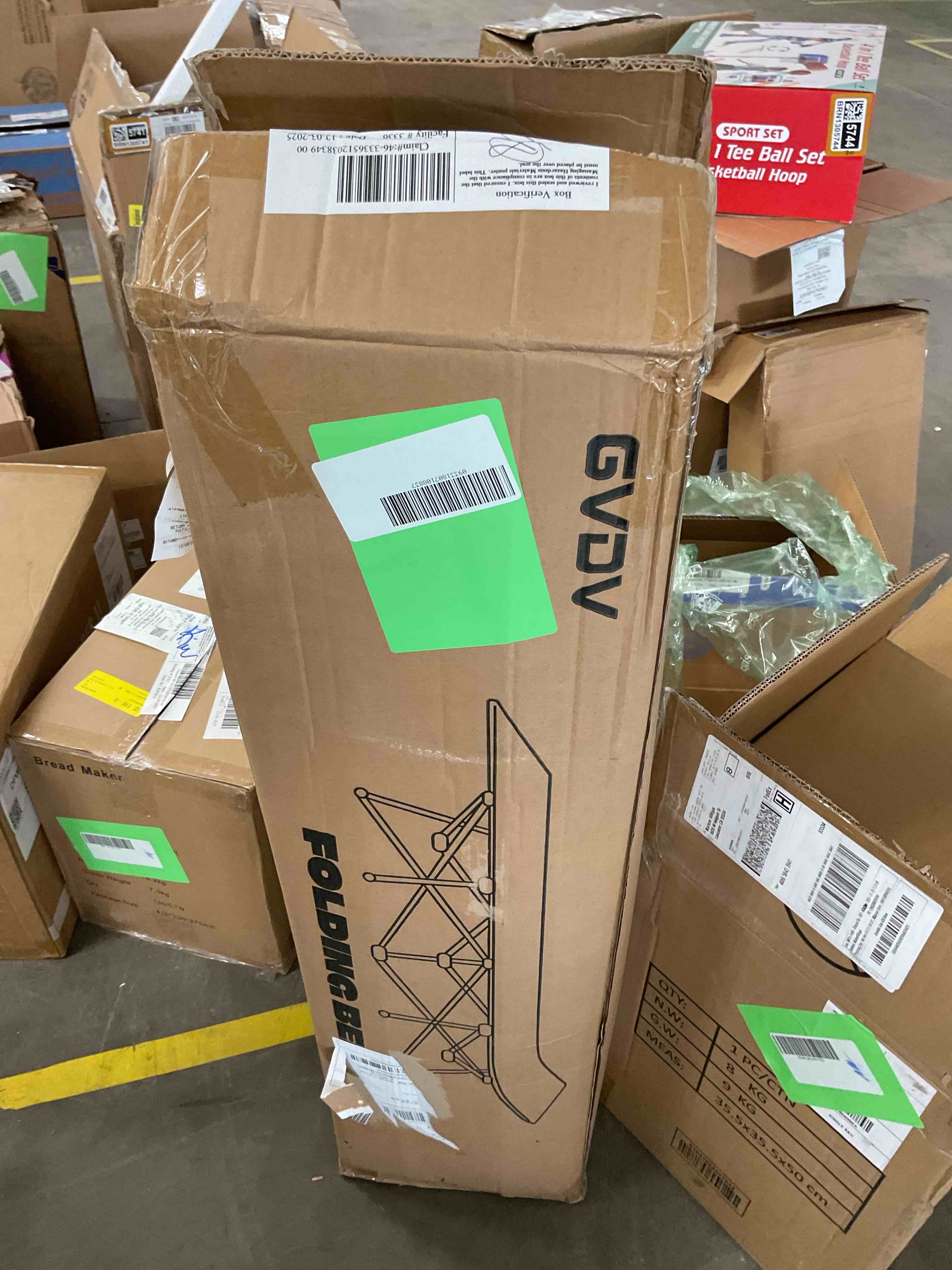 Condition photo showing Good Condition for GVDV Folding Camping Cot with 2 Sided Comfort Mattress, 1200D Double Layer Oxford Folding Bed, Portable Sleeping Bed for Camp Office Nap Beach Travel