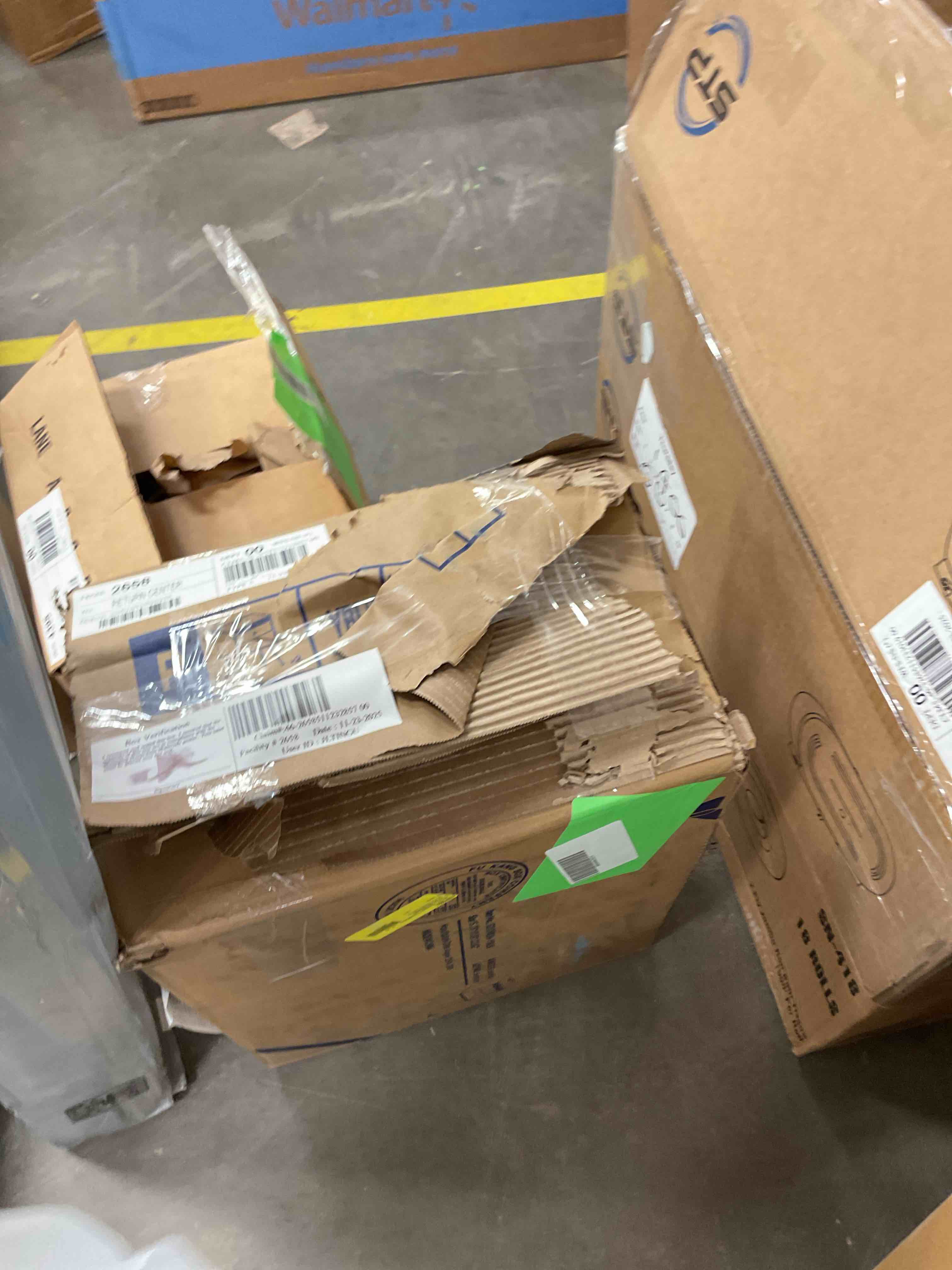 Condition photo showing Good Condition for Pinmoco LED Nightstand with Charging Station, Modern End Side Table with Drawer and Open Storage for Bedroom, Black