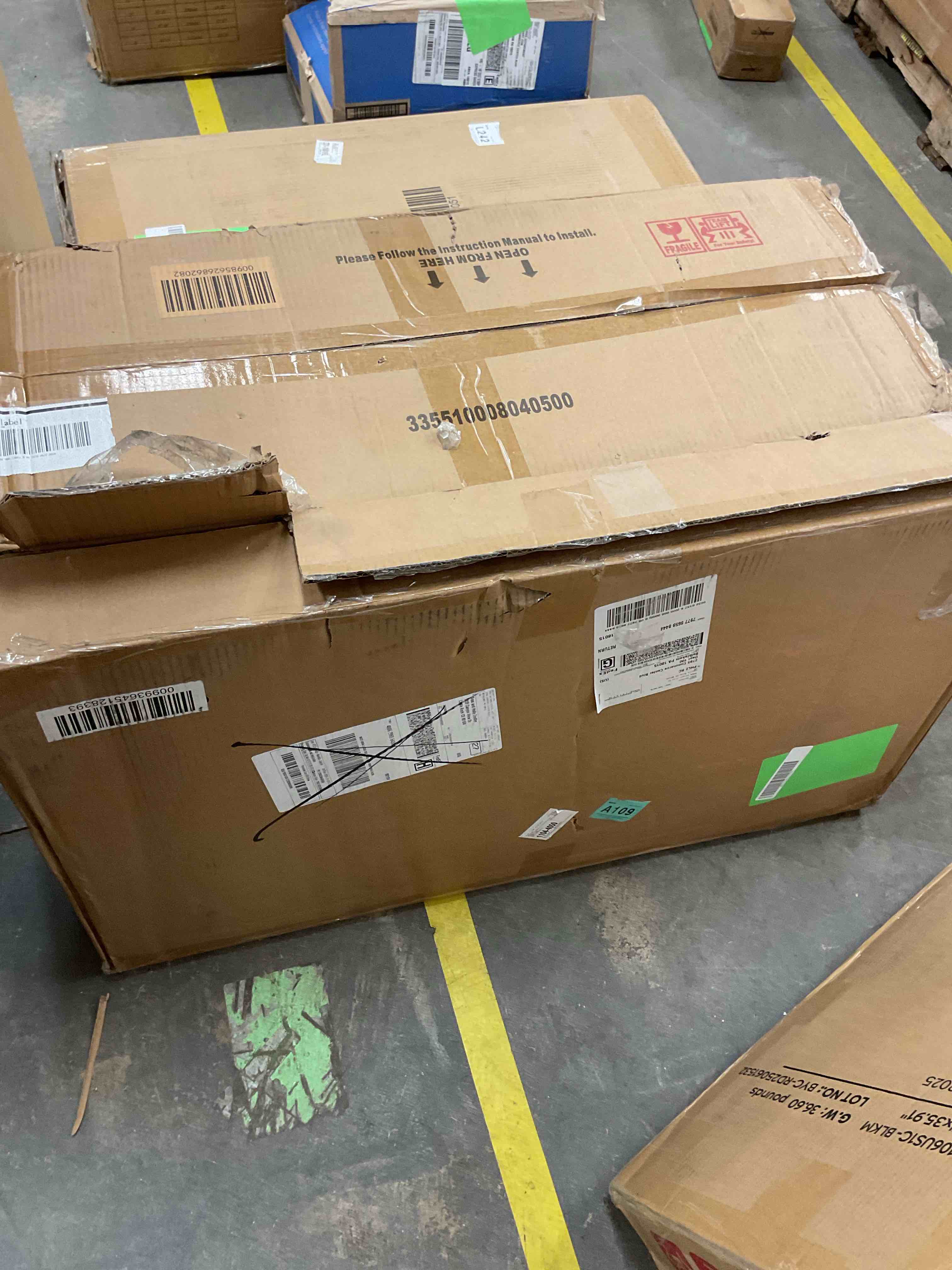 Condition photo showing New/Like New for Ktaxon 34" Folding Table Fold in Half Square Table, Portable Plastic Dining Card Table for Outdoor and Indoor, for Picnic, Party, BBQ, White