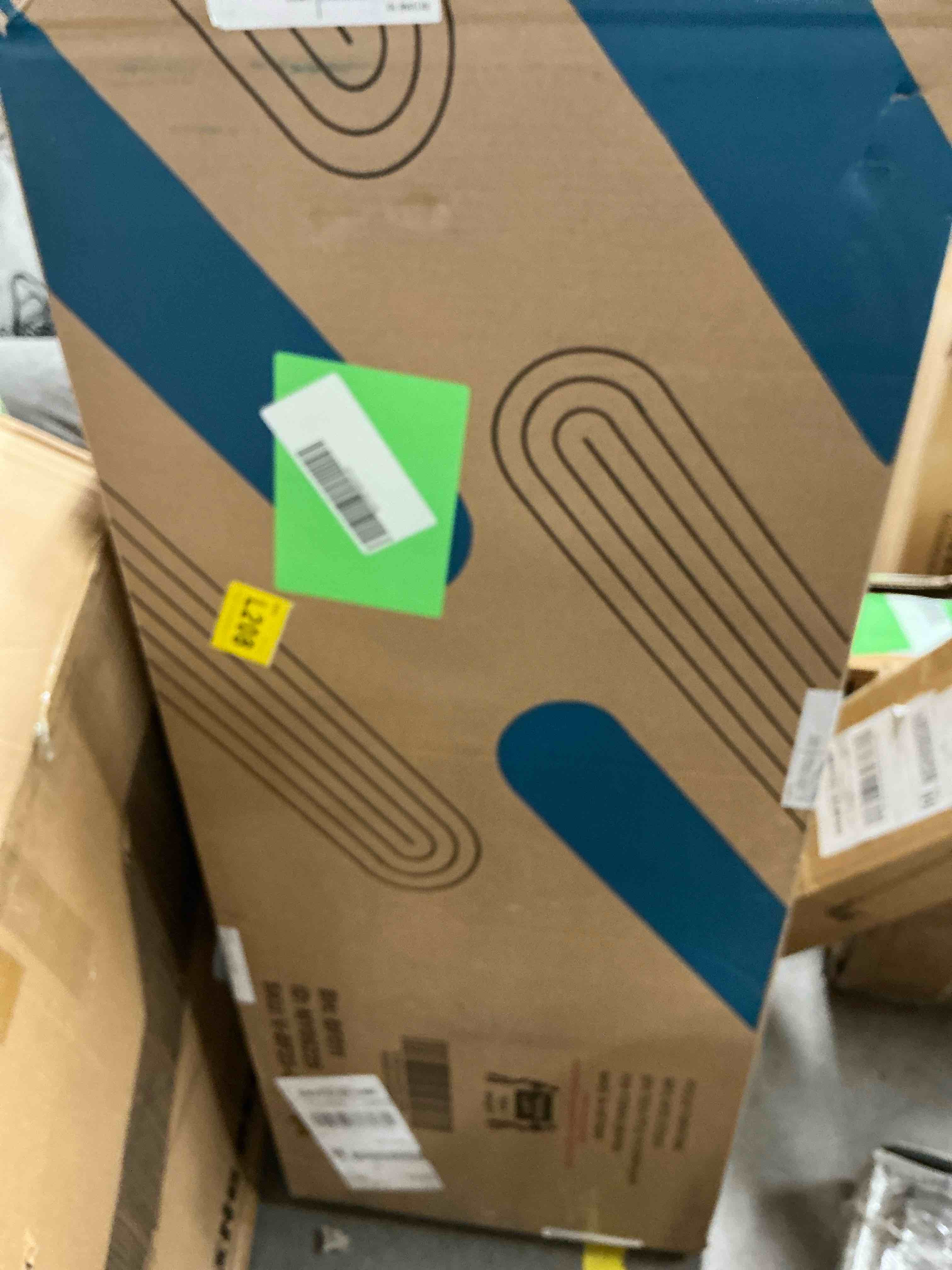 Condition photo showing New/Like New for Lifezone Queen Bed Frame with Rustic Vintage Wood Headboard and Footboard,Metal Support,Rustic Brown