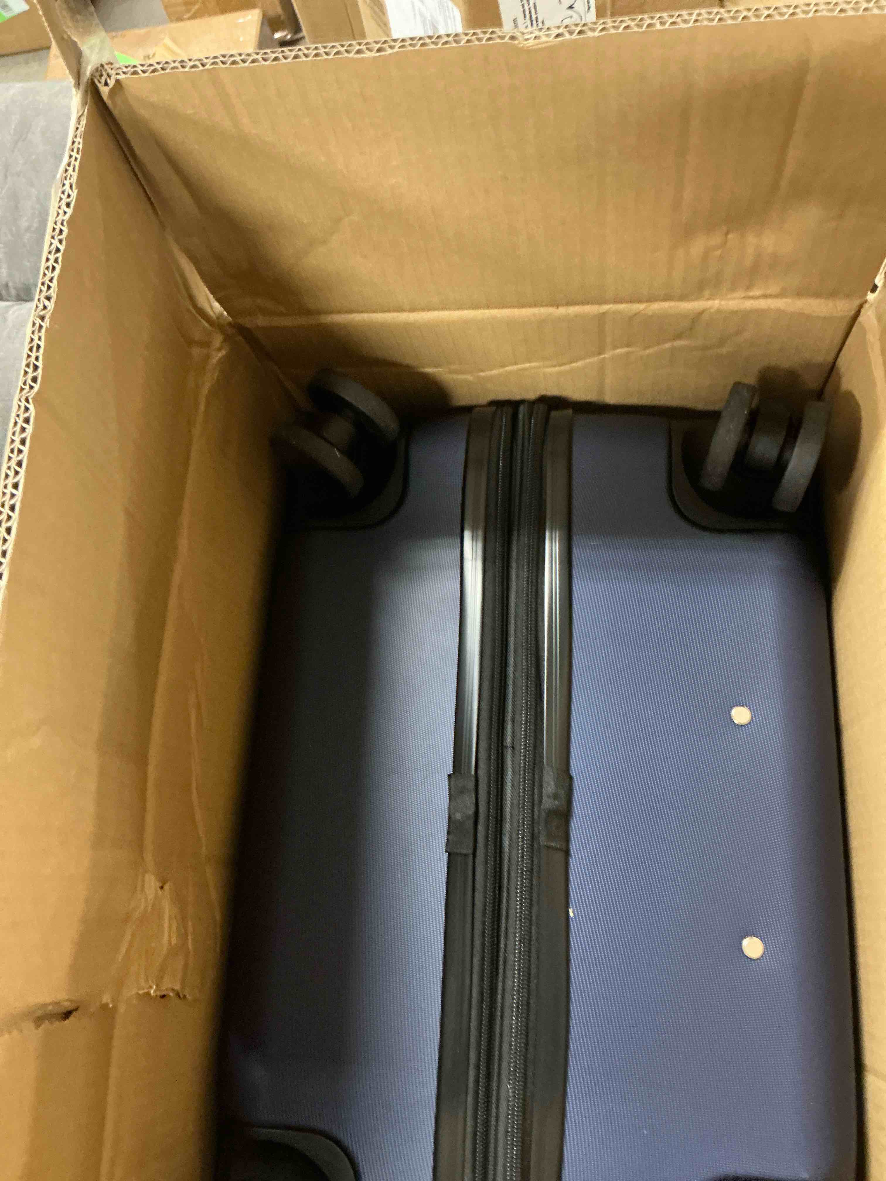 Condition photo showing Good Condition for edx 28 Inch Hardside Expandable Luggage with Spinner Wheels  Checked-Large Lightweight Expandable Rolling Luggage with TSA Lock  Blue