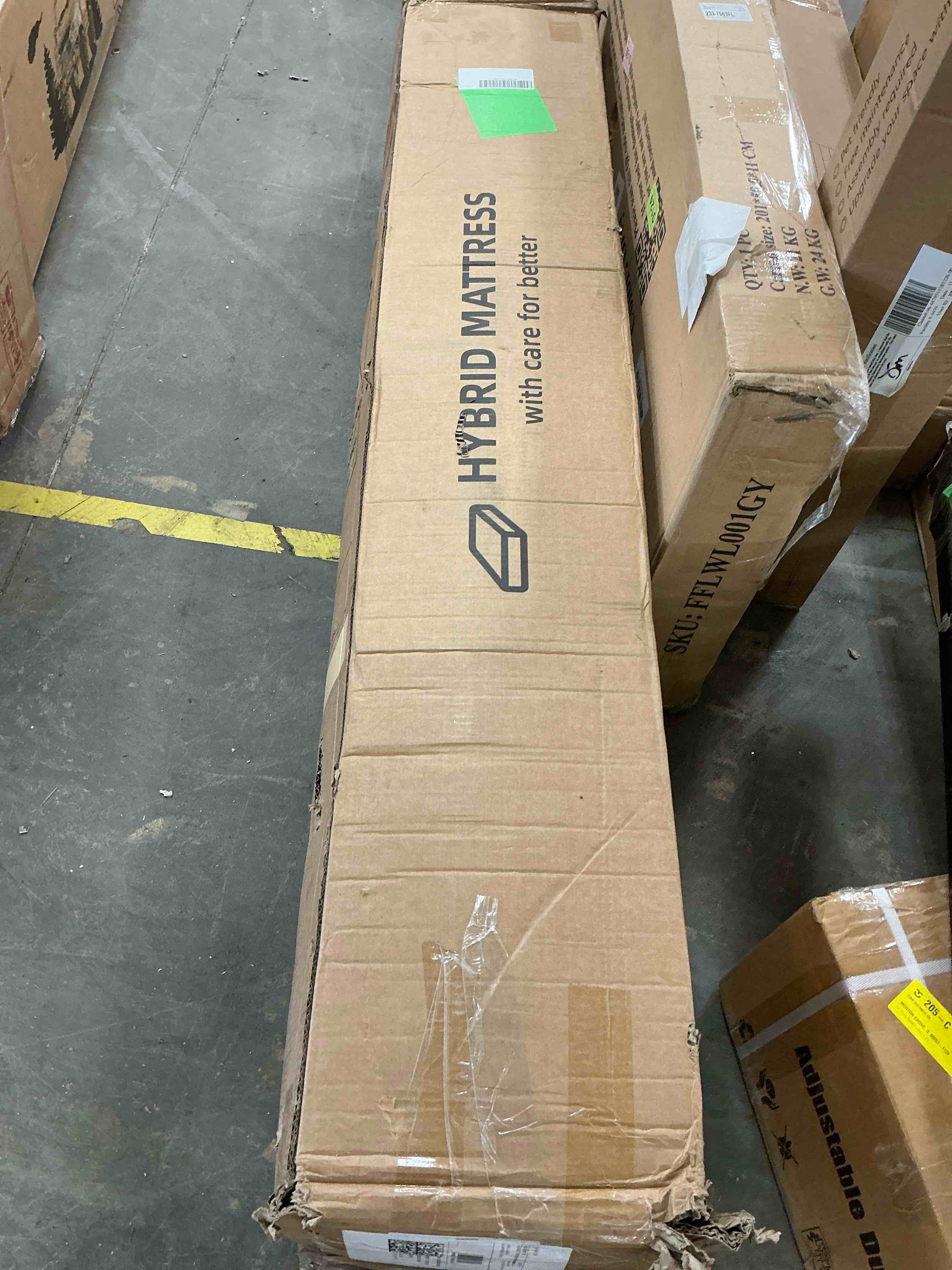 Condition photo showing New/Like New for ZUNMOS 10 Inch Queen Mattress and Spring Hybrid Foam for Pressure Relief, CertiPUR-US Certified Mattresses with Durable Support, Mattress in a Box, Medium Firm