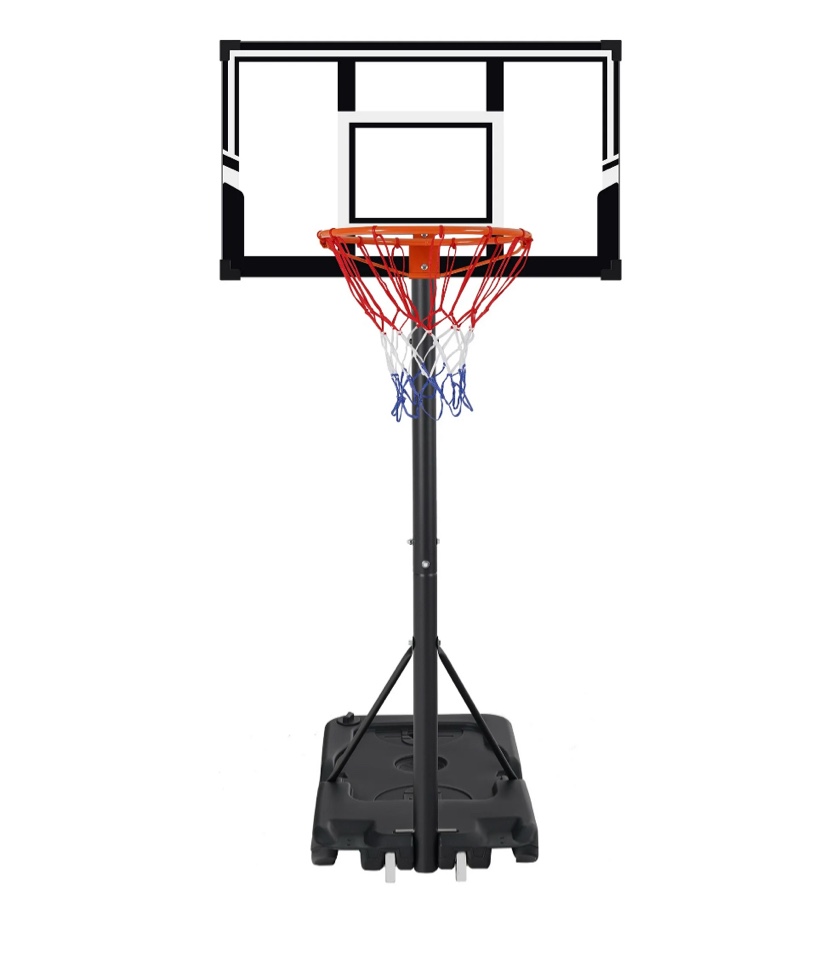 Portable Basketball Hoop Outdoor, SEGMART 4.9Ft-10Ft Height Adjustable Swimming Pool Basketball Hoop Goal System with PE Backboard for Kids Youth Adults Play in Backyard/Courts/Indoor