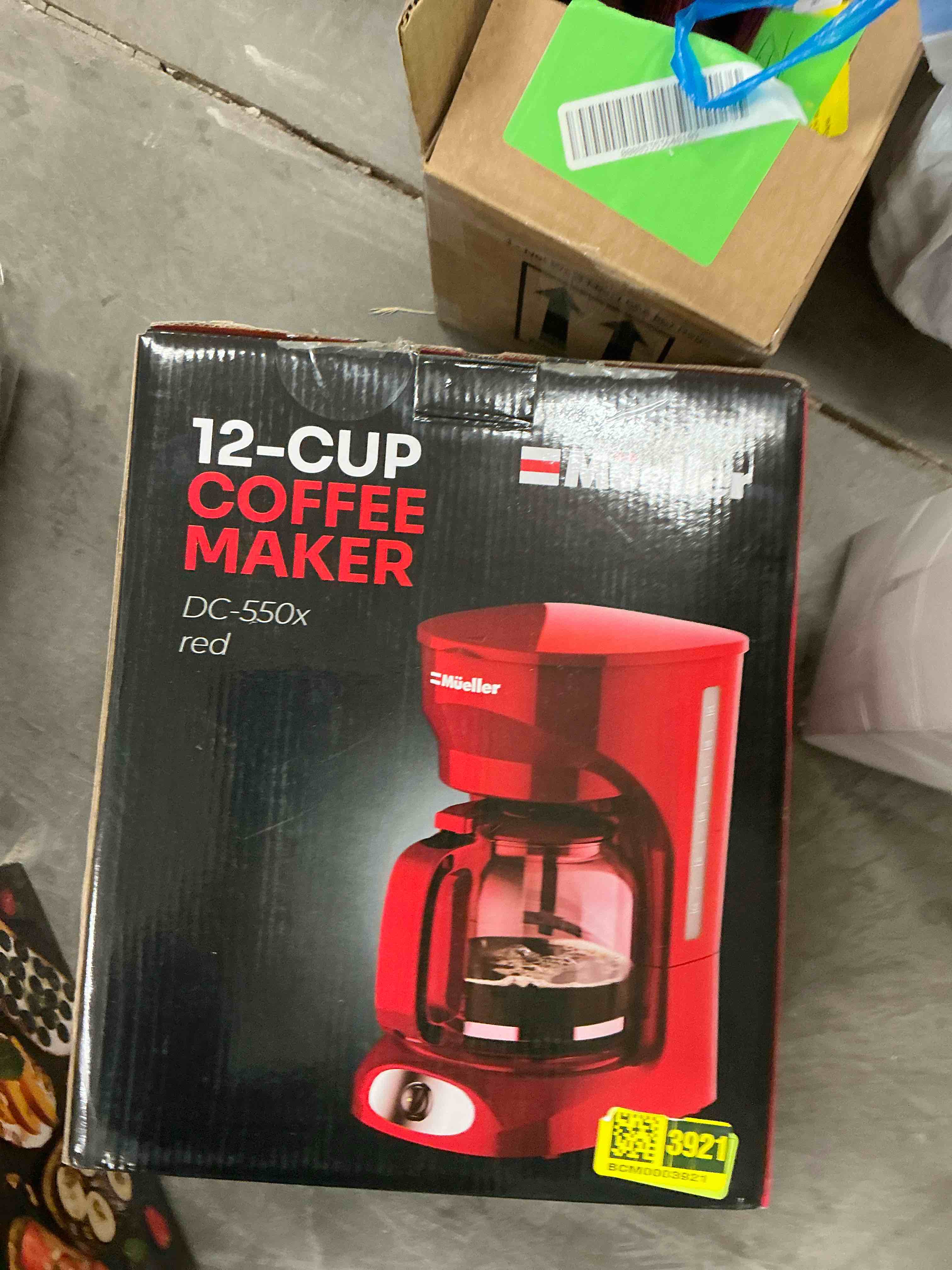 Condition photo showing Good Condition for Mueller 12-Cup Drip Coffee Maker - Borosilicate Carafe, Auto-Off, Reusable Filter, Anti-Drip, Keep-Warm Function, Clear Water Level Window Coffee Machine, Kitchen Essentials & Accessories