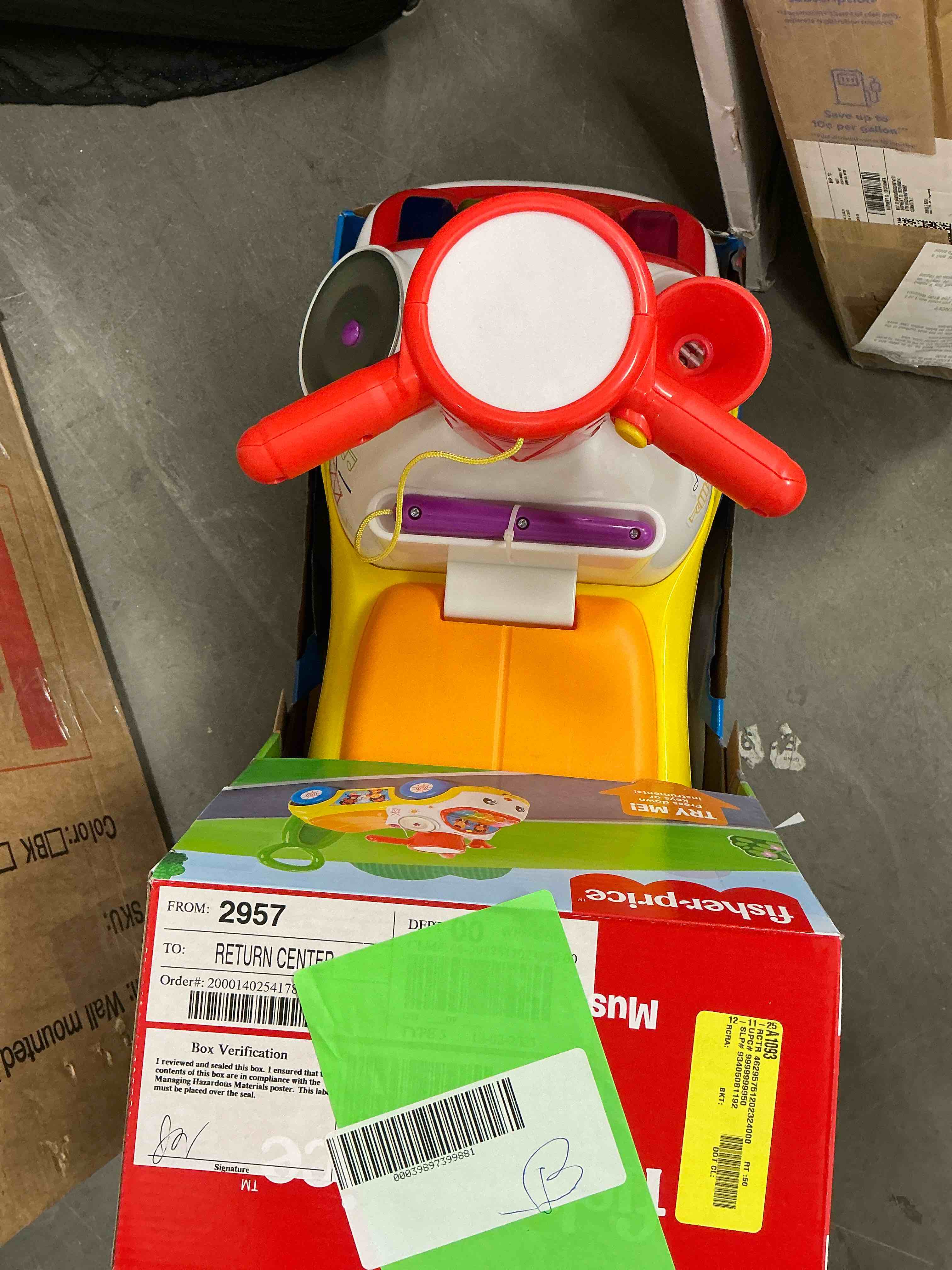 Condition photo showing New/Like New for Fisher-Price Little People Music Parade Ride-On with Lights and Sounds for Ages 1-3