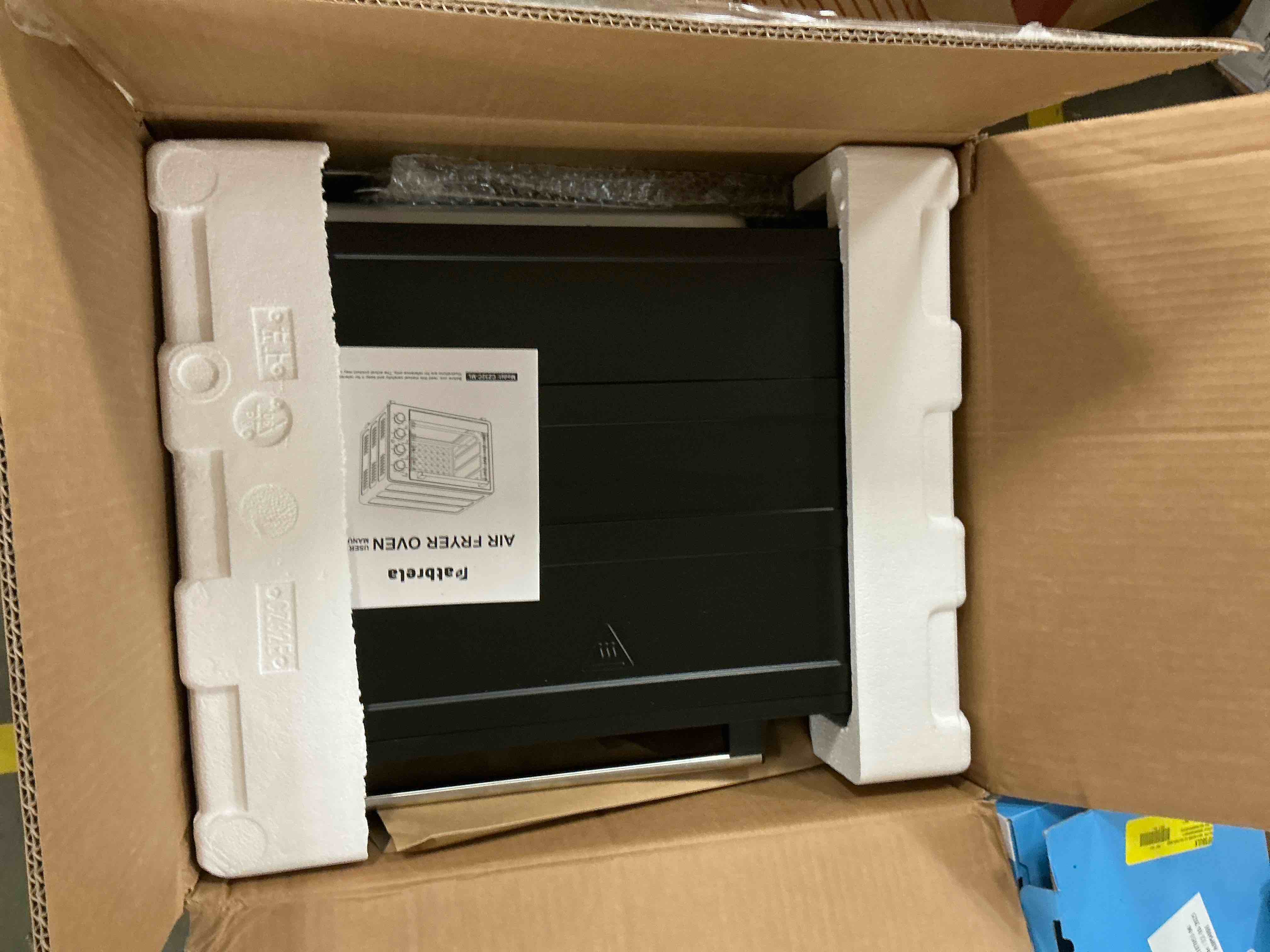 Condition photo showing Good Condition for 34 QT Super-Large Air Fryer, Oil-Less Air Fryer Toaster Oven Combo with Pizza, Warm, Broil, Toast, Bake, Air Fry, 5 Functions - Black