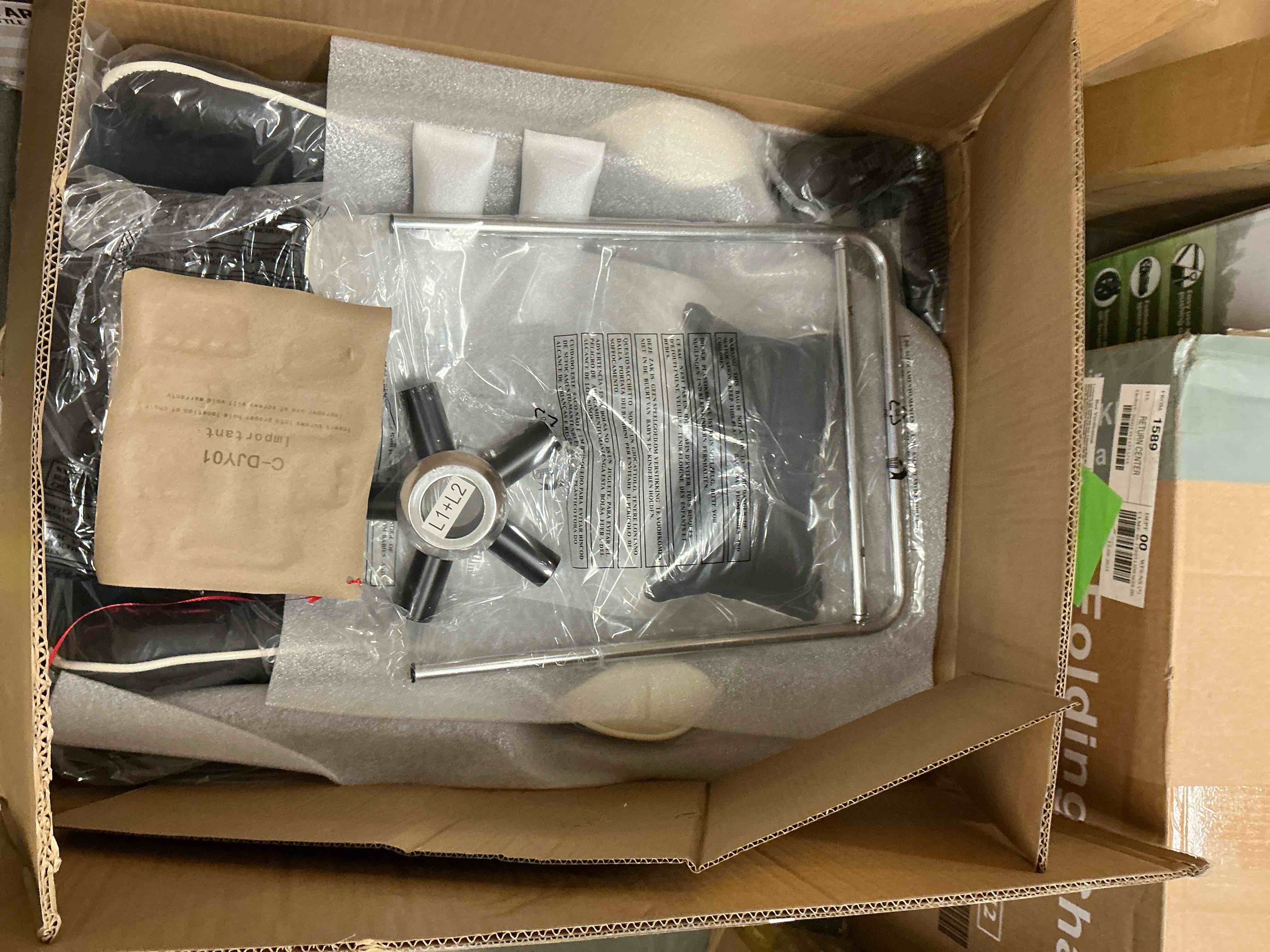 Condition photo showing New/Like New for EDX Ergonomic Gaming Chair High Back Office Chair with Lumbar Support and Adjustable Armrests Swivel Racing Chair, Black and White