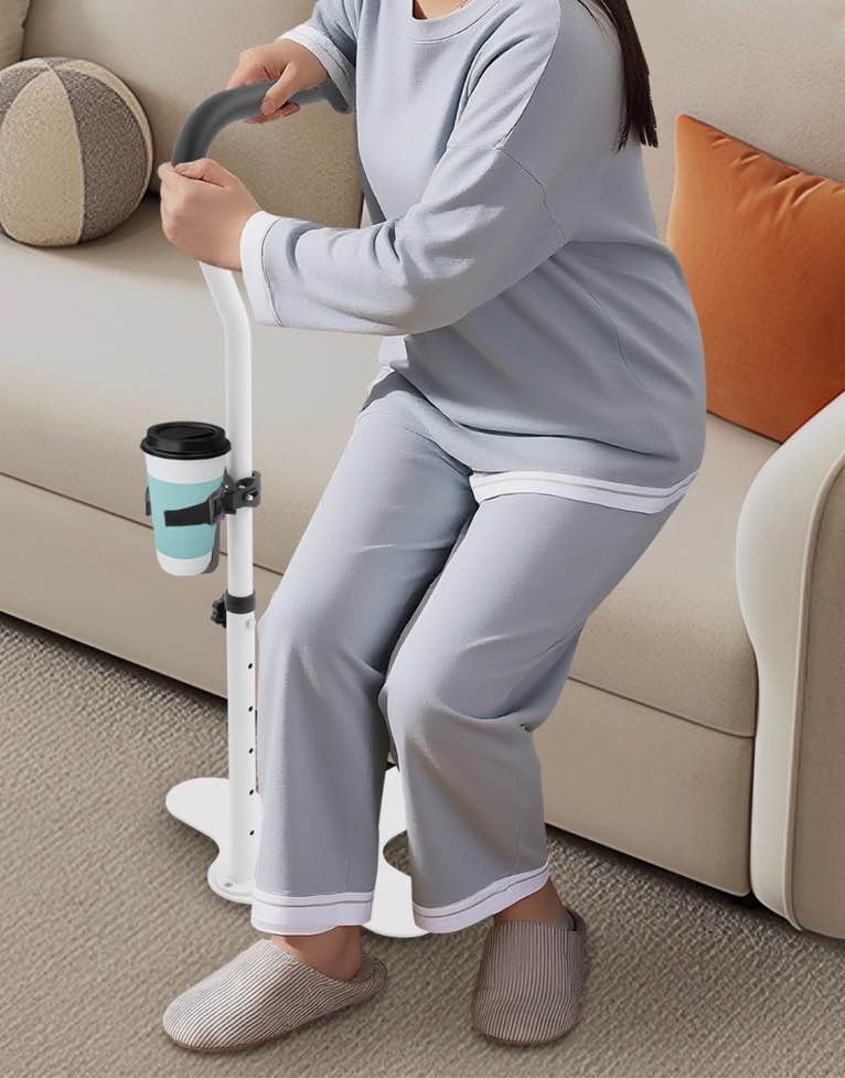 couch stand assist for elderly adjustable height lift stand non-slip &cup holder
