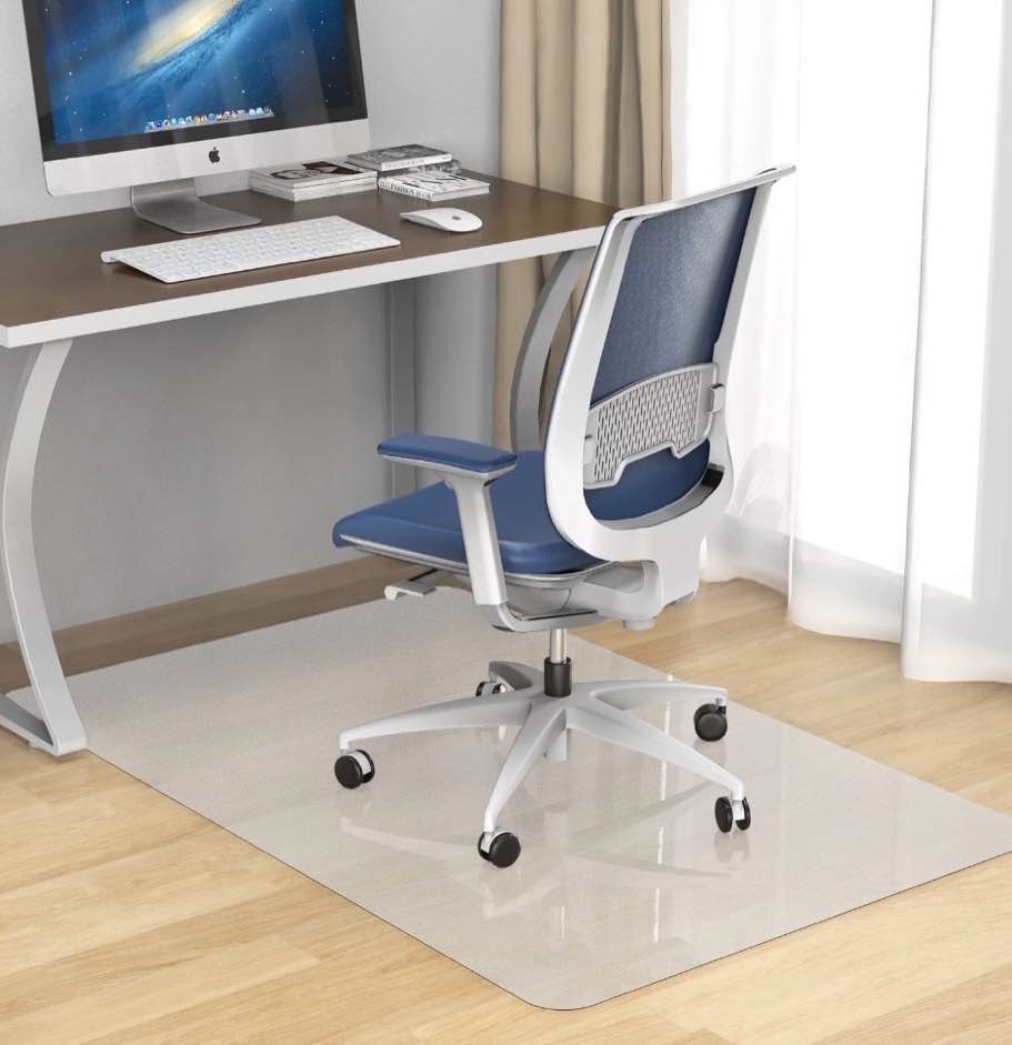 plastic chair mat for hardwood floor, 36"x 48" office chair mat for home, floor protector mat for desk chair for home
