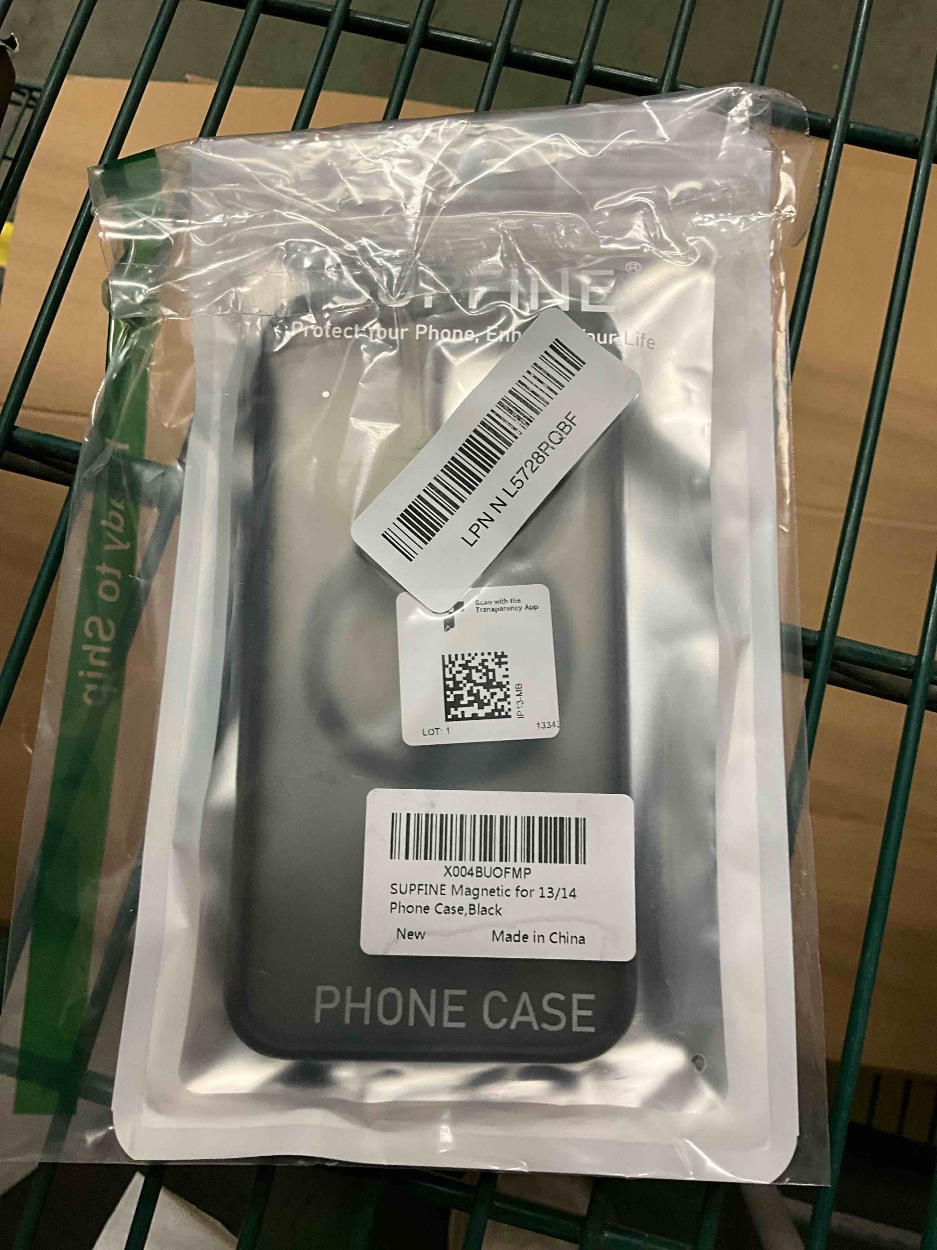 Condition photo showing Good Condition for SUPFINE Magnetic for iPhone 14 Case & iPhone 13 Case (Compatible with MagSafe)(Military Grade Drop Protection) Translucent Matte Shockproof Phone Cover,Black Black iPhone 13/14