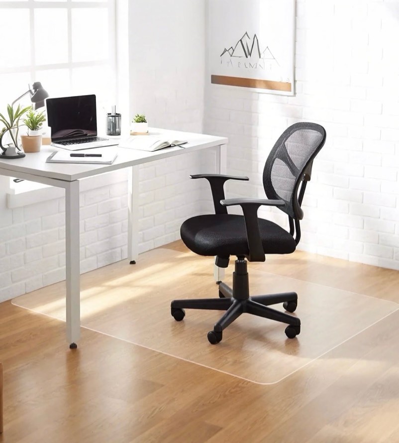 pvc clear office chair mat for hardwood floor,36"x48"clear mat for desk chair/table.as table pad&table cover