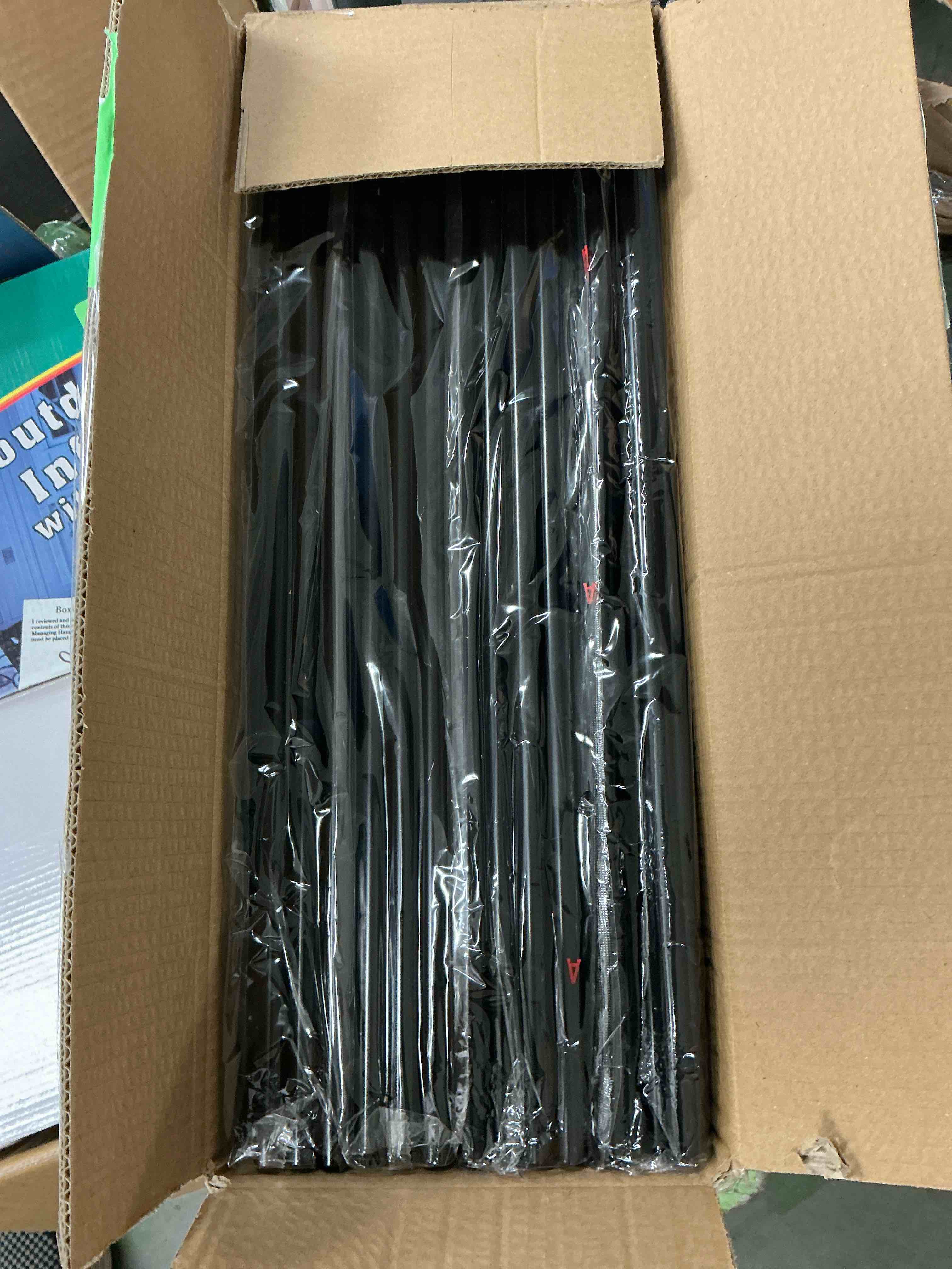 Condition photo showing New/Like New for Riousery 5-Tier Stackable Shoe Rack Organizer with Metal Frame  35.5 inch Length  Holds 25–30 Pairs  Black