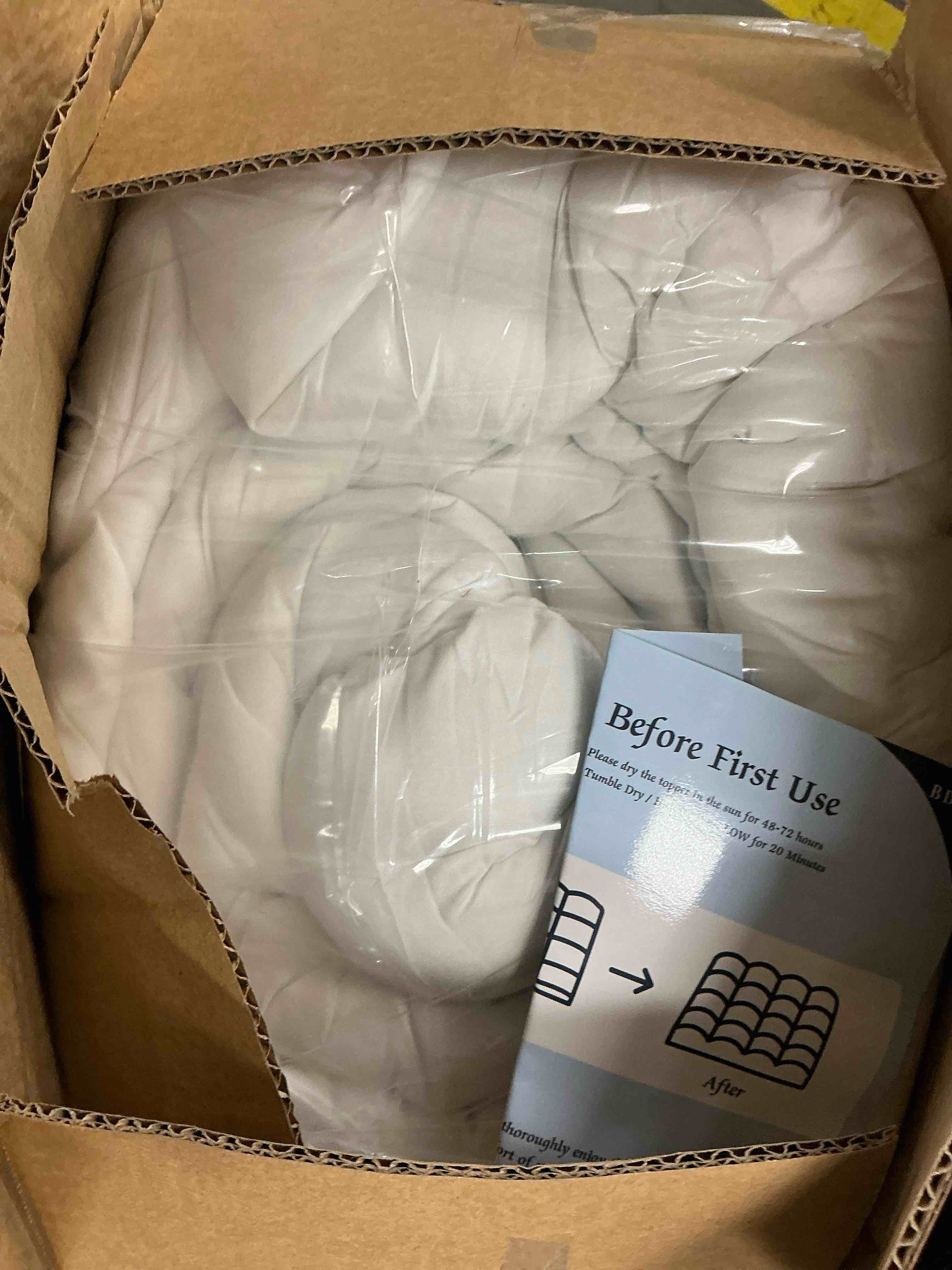 Condition photo showing New/Like New for SINWEEK Extra Thick Mattress Topper  Cooling Mattress Pad Cover  Organic Cotton Pillow Top Protector with 8-21 inch Deep Pocket  King Size