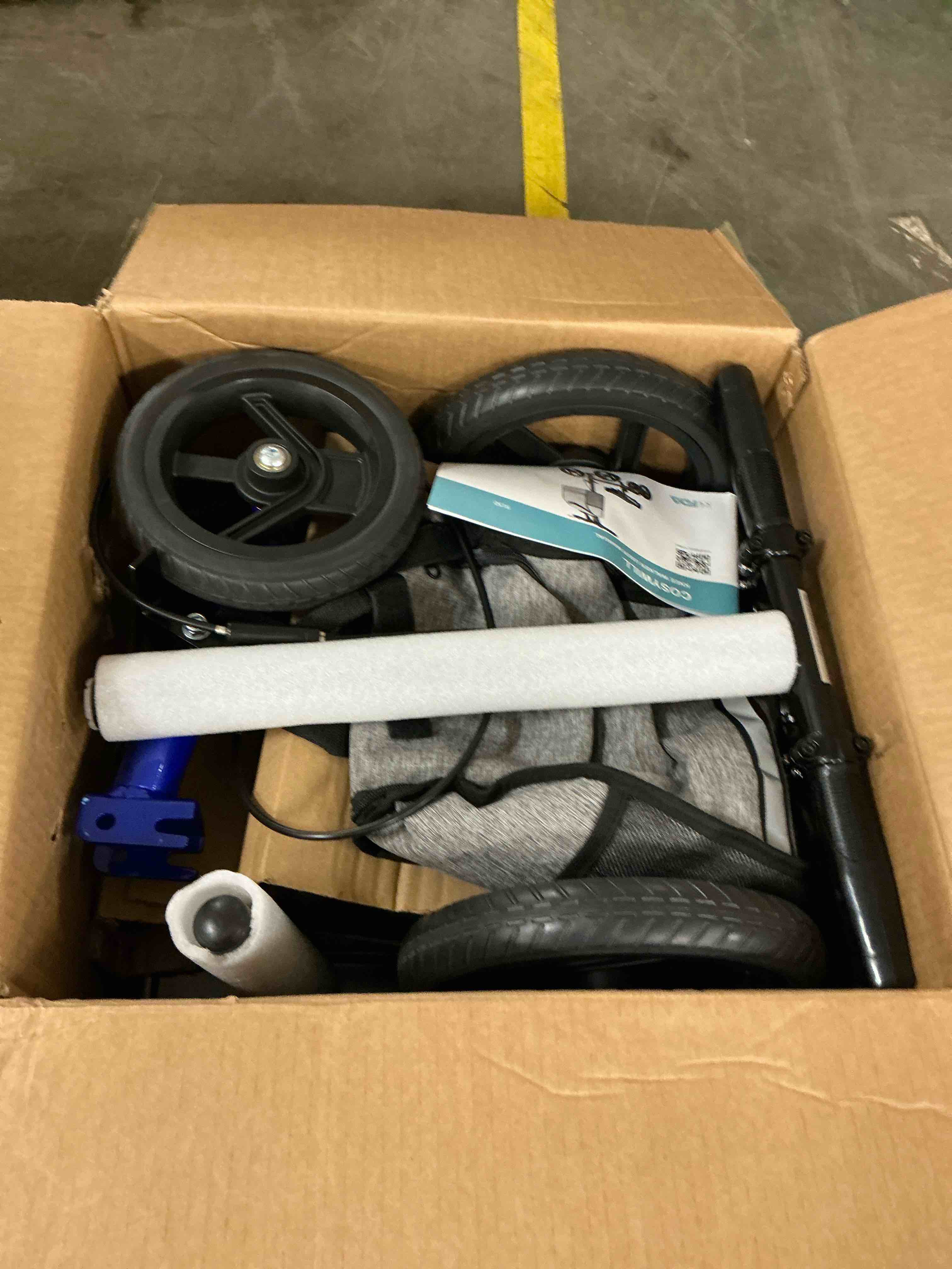 Condition photo showing New/Like New for COSYWILL Steerable Knee Scooter,Economy Knee Walker,All Terrain Foldable Medical Scooter for Foot Injuries Crutches Alternative,Blue