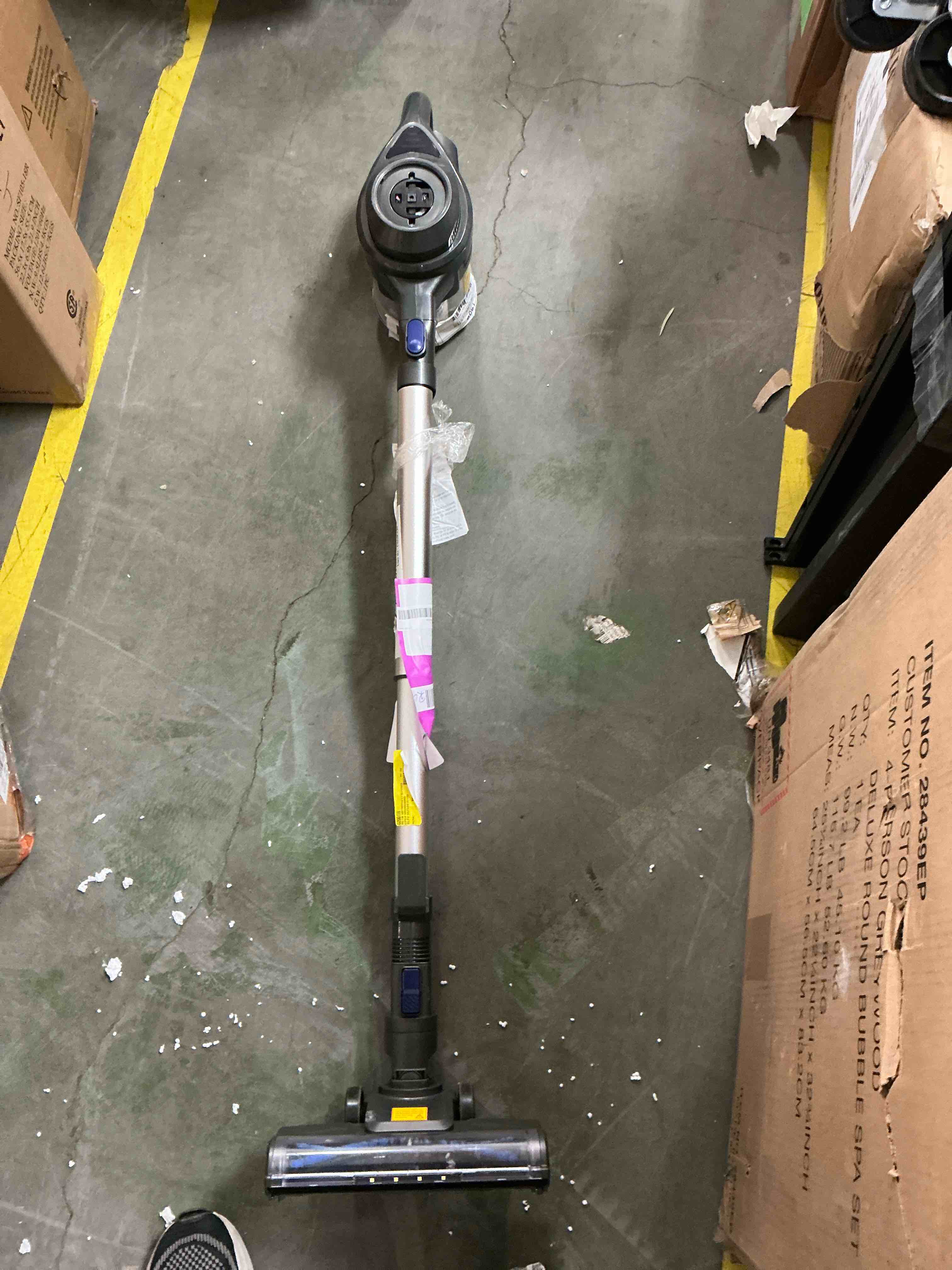 Condition photo showing As Is for MOOSOO Cordless Stick Vacuum Cleaner Lightweight for Carpet Floor Pet Hair Home XL-618A