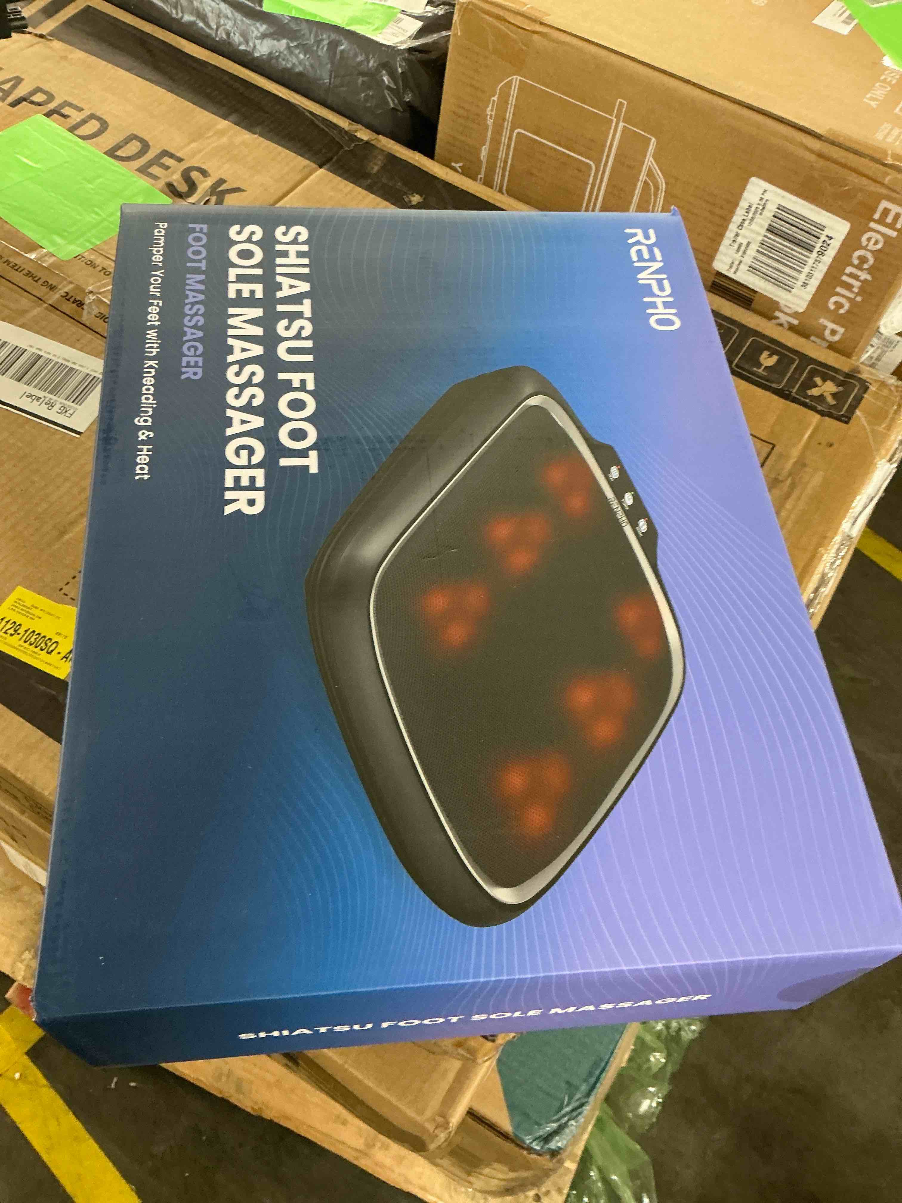 Condition photo showing New/Like New for Foot Massager With Heat Shiatsu Foot Massager For Circulation Foot & Back Massager  Foot Warmer And Massager For Neuropathy Muscle Pain Relief  Plantar Fasciitis Birthday Gifts for Dad and Mon