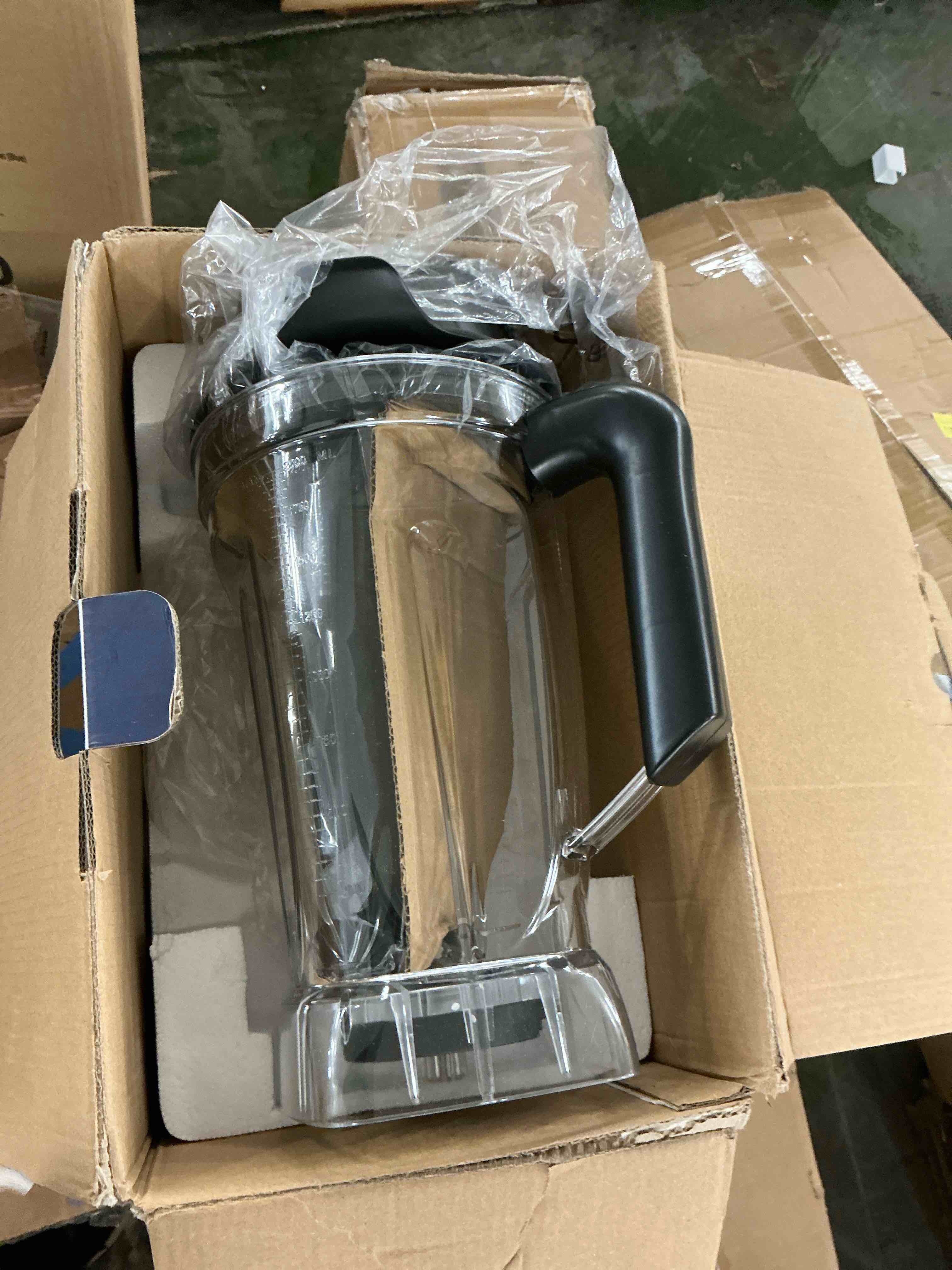 Condition photo showing New/Like New for Kitchen in the box 68 oz High-Power Countertop Blender, 1450W (2 HP) Professional Smoothie & Ice-Crushing Blender with 8-Point Stainless Steel Blades, BPA-Free Tritan Jar — Silver
