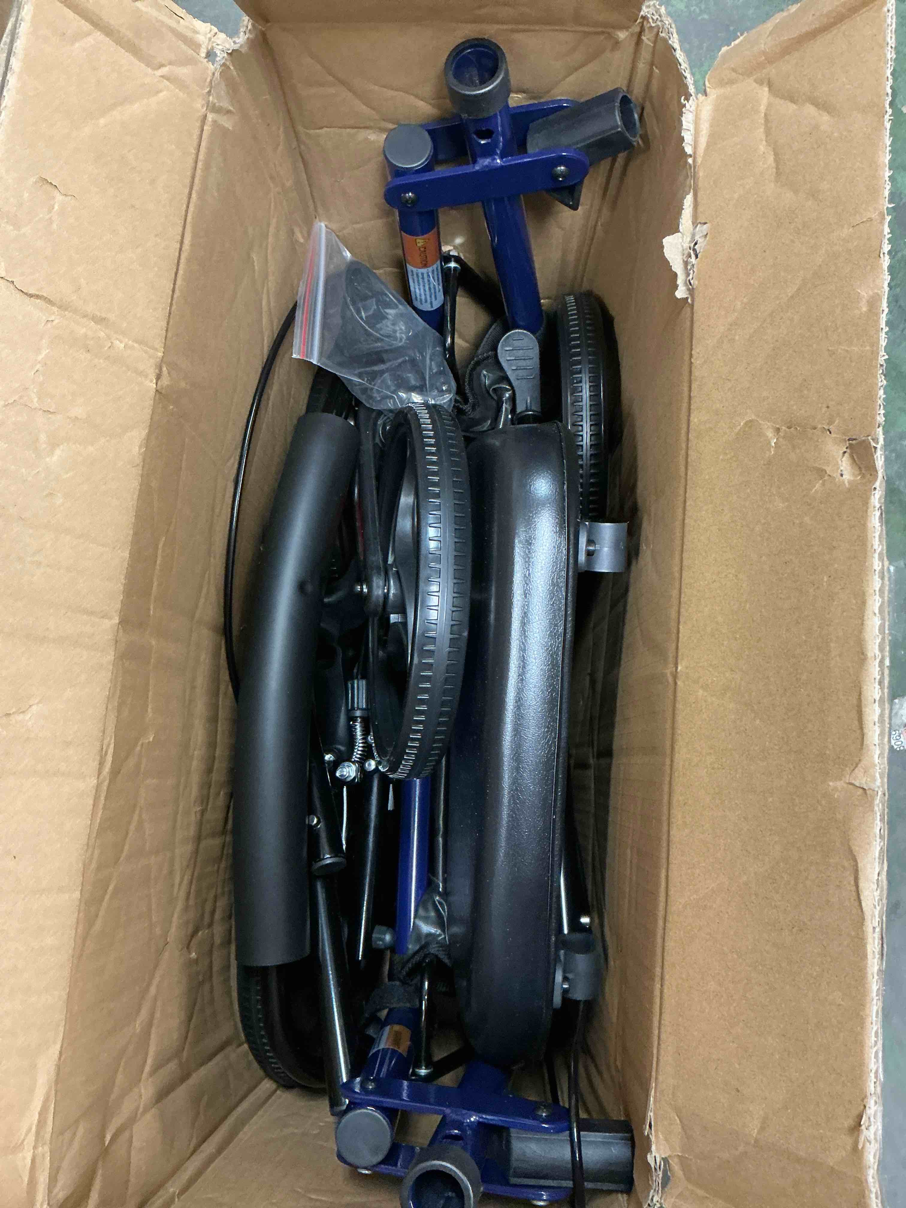 Condition photo showing New/Like New for ZENART Mobility Rollator Walker for Seniors Adult with Adjustable Seat and 10" Wheels, Blue