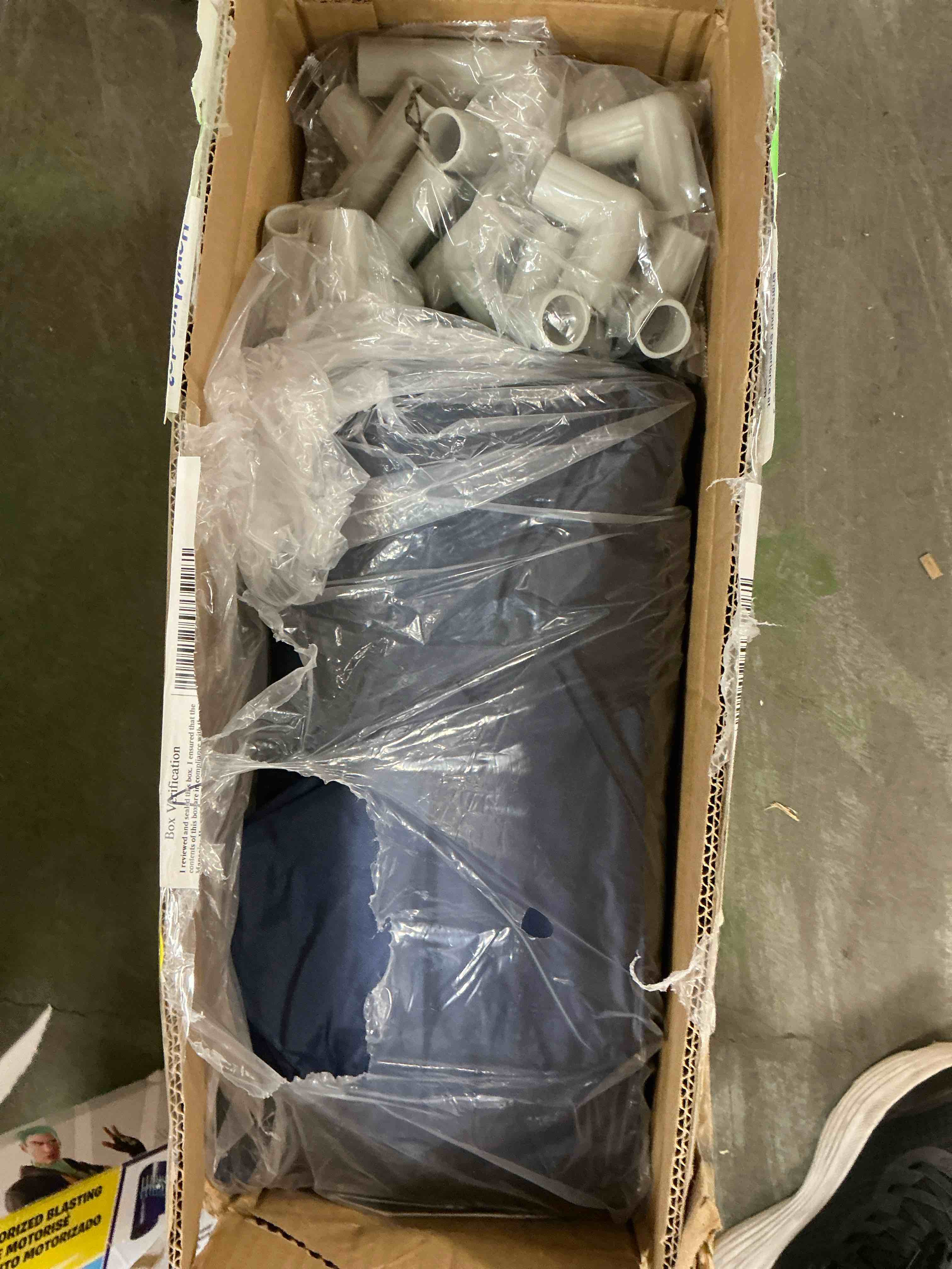 Condition photo showing New/Like New for babyeap Baby Playpen,73 Inch Extra Large Baby Playard,Playpen for Babies and Toddlers With Basketball Hoop,Children Kids Play Fence for Indoors Outdoors,Blue