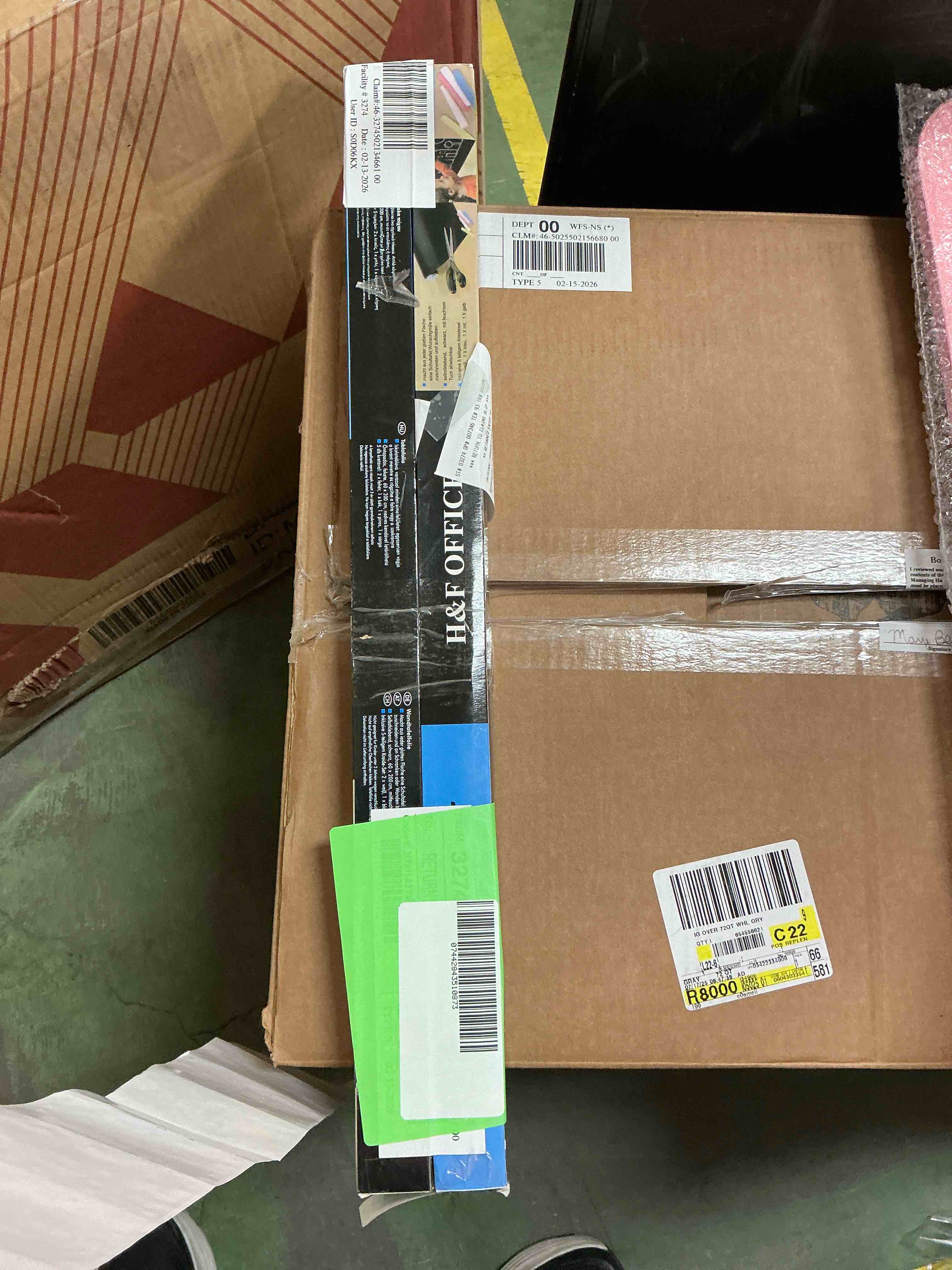 Condition photo showing New/Like New for 2 Pcs 200 x 45/60cm Vinyl Blackboard Wall Stickers Removable Chalkboard Decal Roll Blackboard Wallpaper Contact Paper Self Adhesive Wall Sticker for Home Office