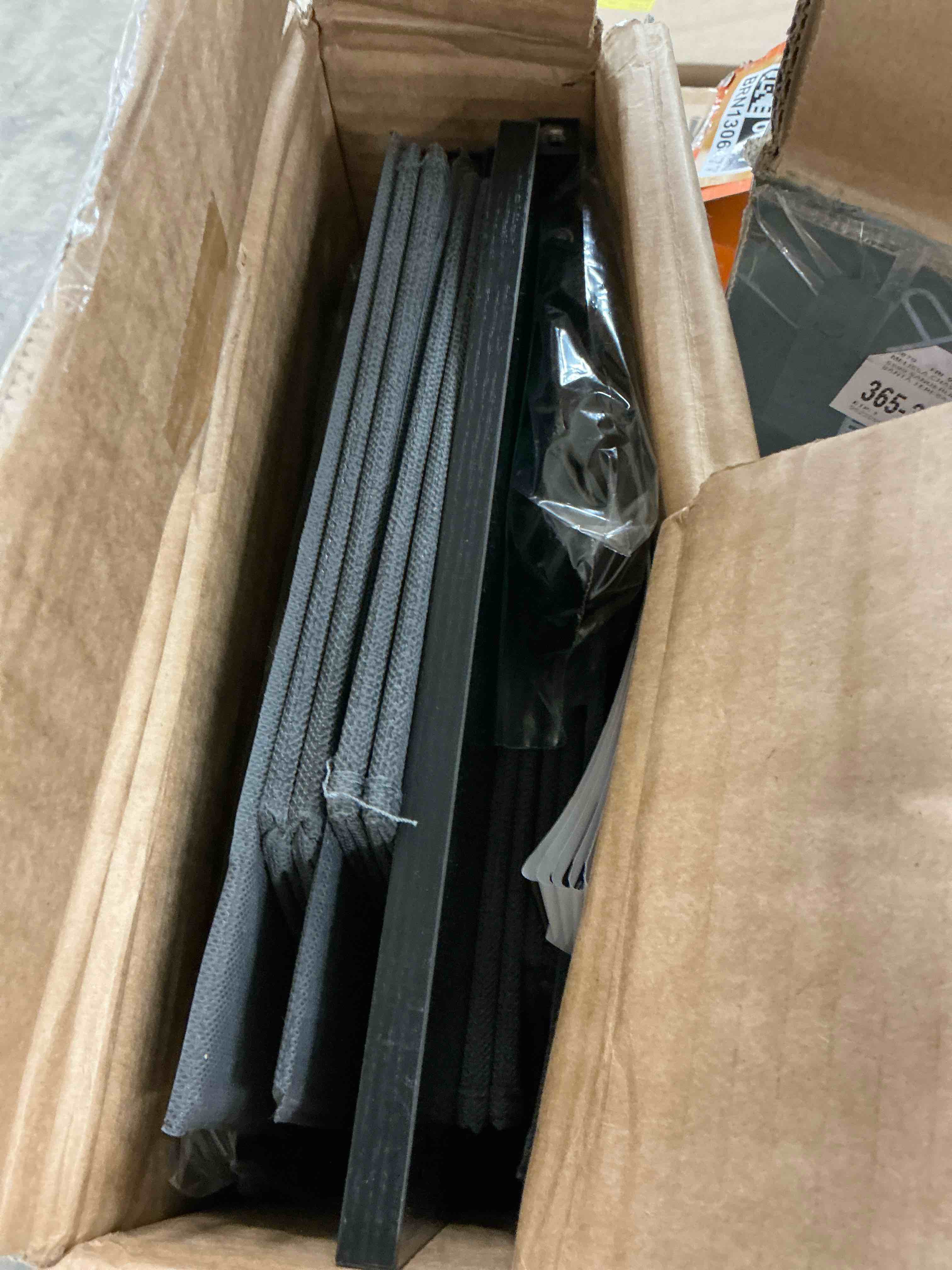 Condition photo showing Good Condition for EDX 5 Drawer Dresser, Wide Chest of Drawers Nightstand Storage Tower Storage Fabric Dresser with Wood Top for Living Room, Bedroom, Hallway, Grey