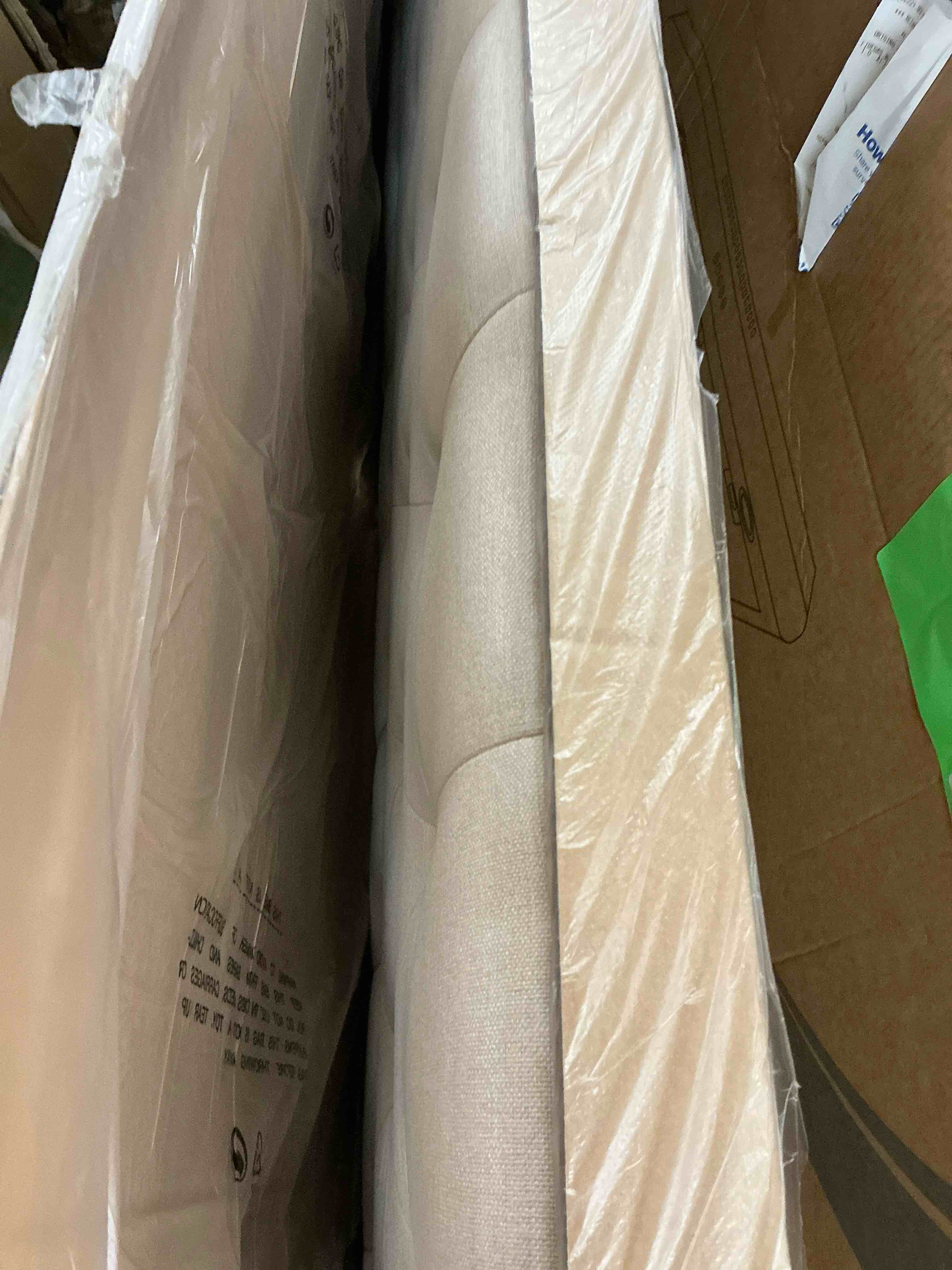 Condition photo showing New/Like New for JONPONY Tufted Upholstered Headboard Queen Size, Solid Wood Head Board with  Adjustable Height  Headboard from 37" to 51",Bed Frame Adapters,Beige,Headboard Only