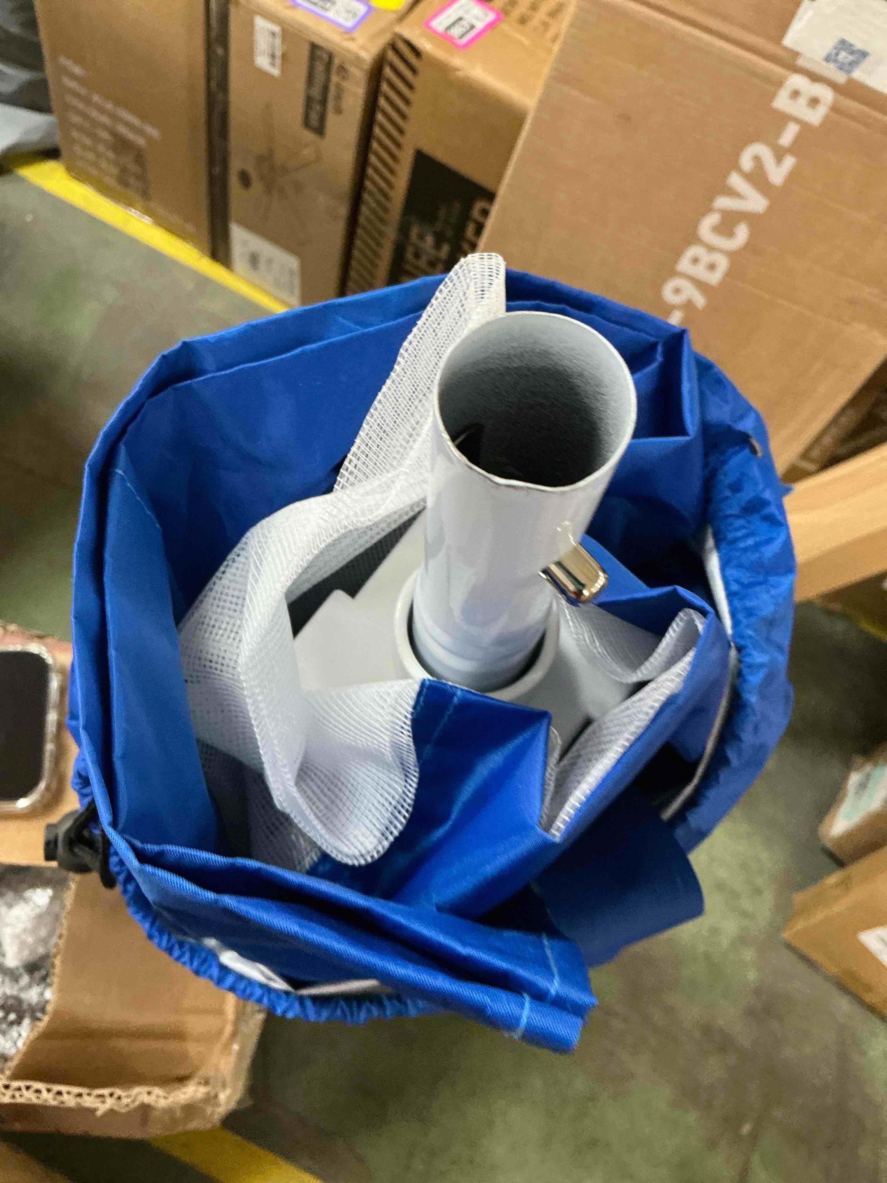 Condition photo showing Good Condition for Rhino Valley Beach Cabana, 8*8FT Beach Tent UPF50+ Protection, Easy Setup Beach Canopy Wind Resistant with Cup Holder,Compact Beach Shade Foldable Beach Tent Sun Shelter for Whole Family Friend,Indigo