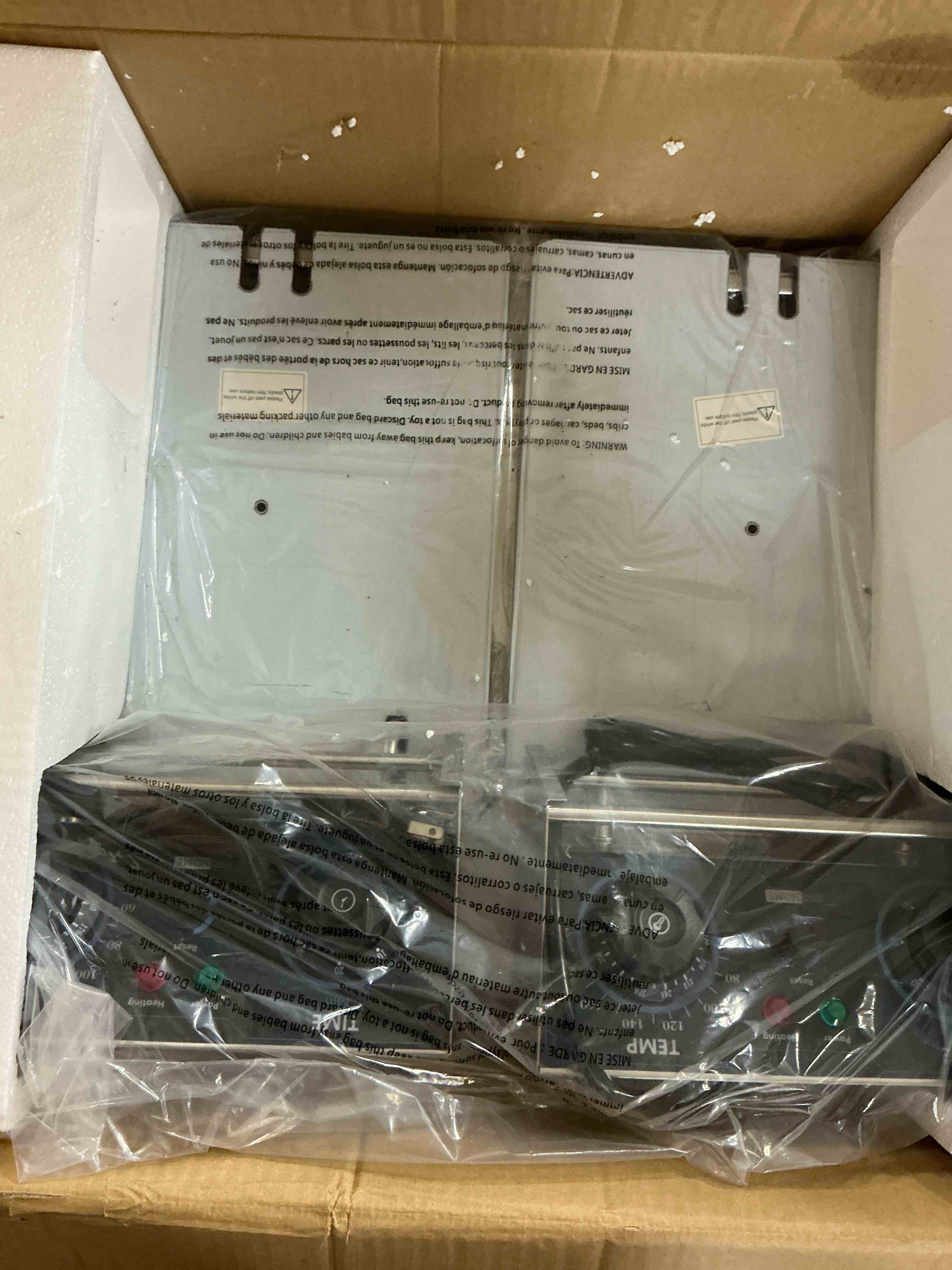 Condition photo showing New/Like New for 20.7 qt. Silver Electric Deep Fryer with 60-Min Timer and Temperature Control