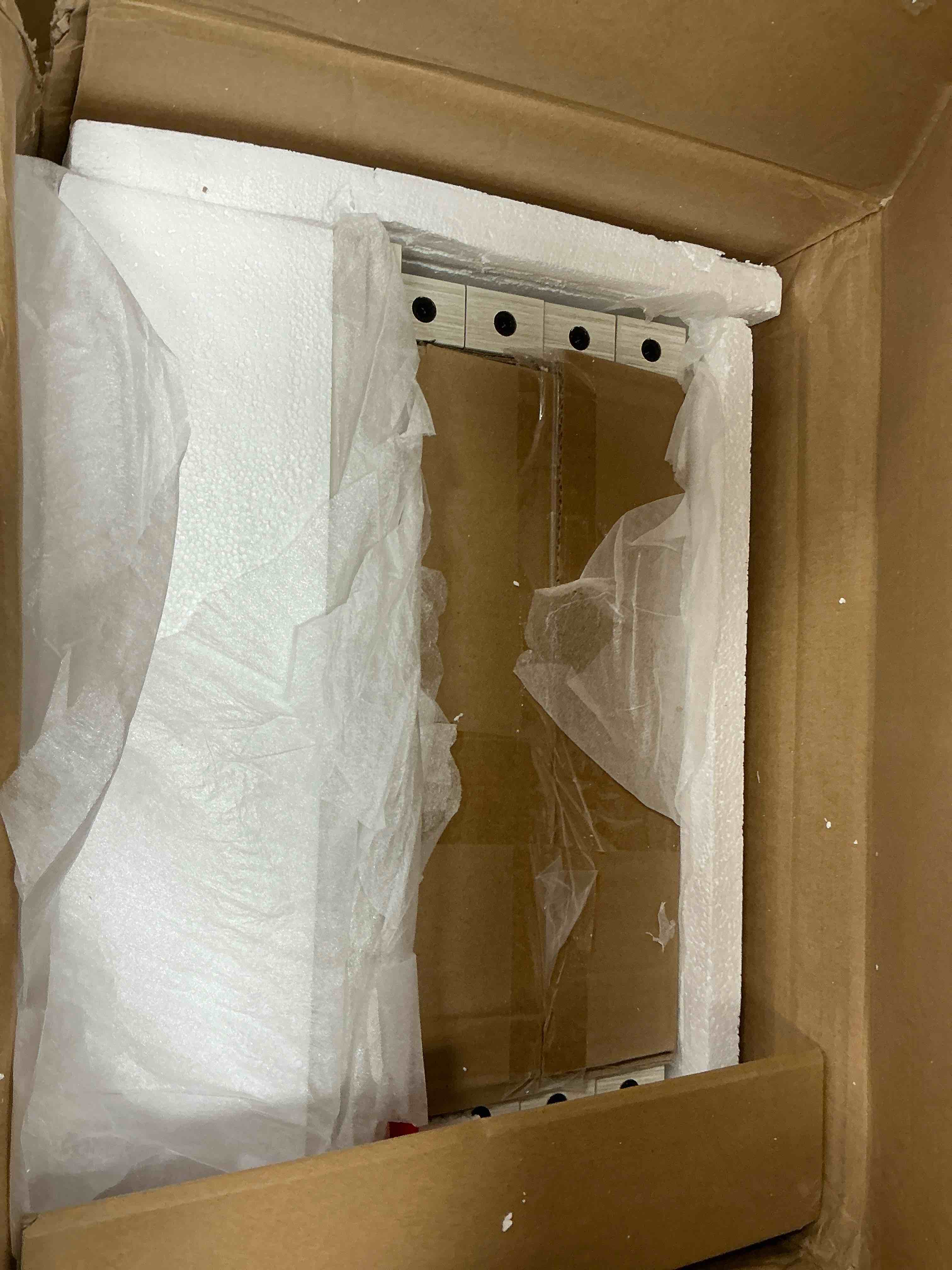 Condition photo showing New/Like New for SICOTAS 26.78"W White Nightstand 3 Drawer Dresser Set of 2, Boho Night Stands Large Nightstand with 3 Drawers, Rattan Beside Table 25.67" Tall End Table for Bedroom Enterway Living Room